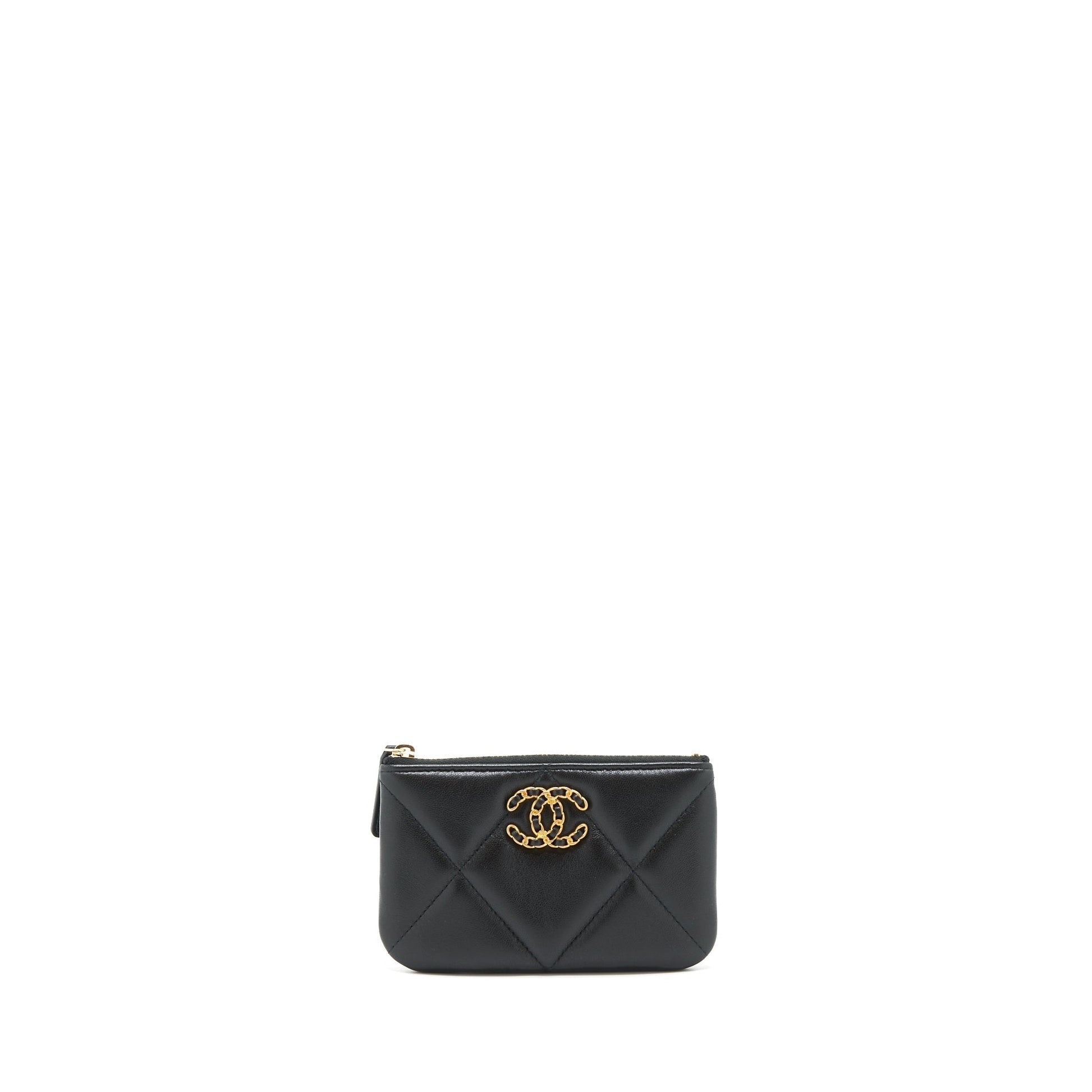 Chanel 19 Lambskin GHW Black Mini Bag
