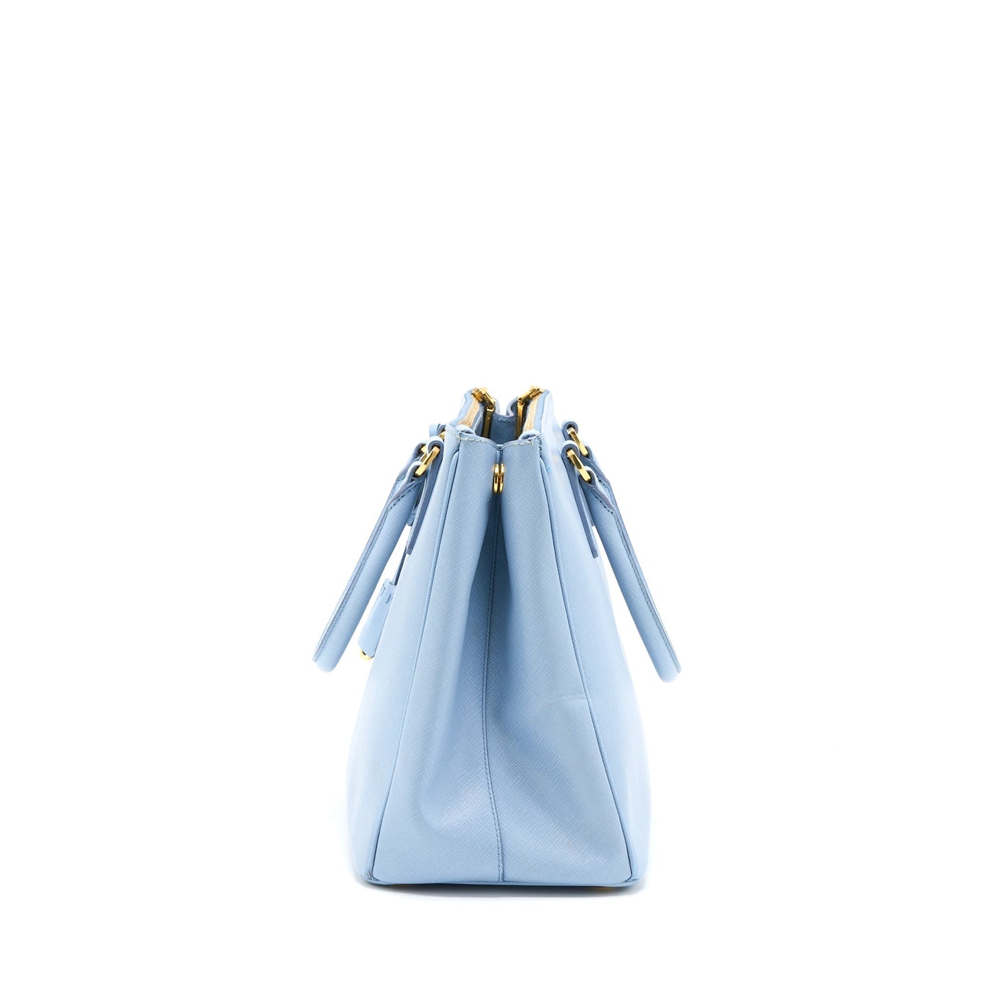 Prada Saffiano Tote Purse Light Handbag Blue Tote Bag