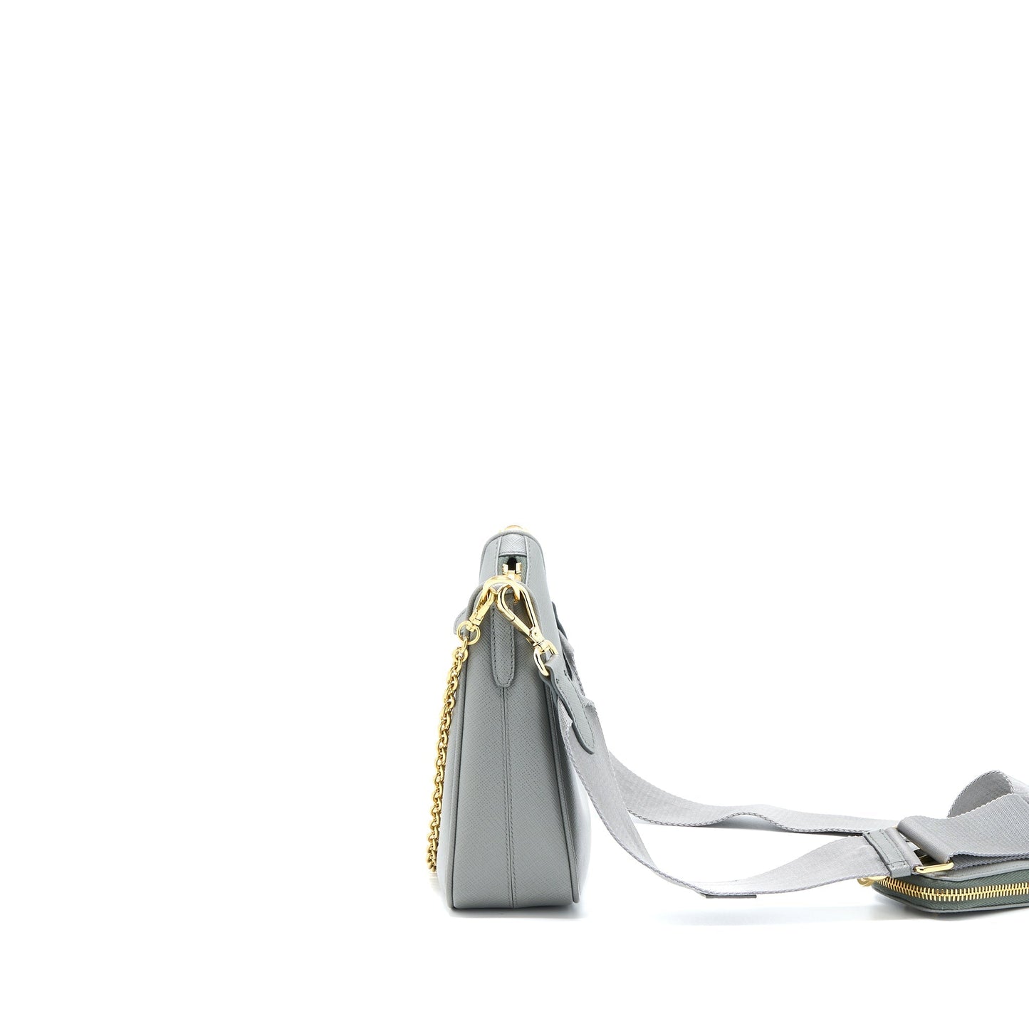 Prada Re Edition Saffiano Grey Handbag Travel Bag