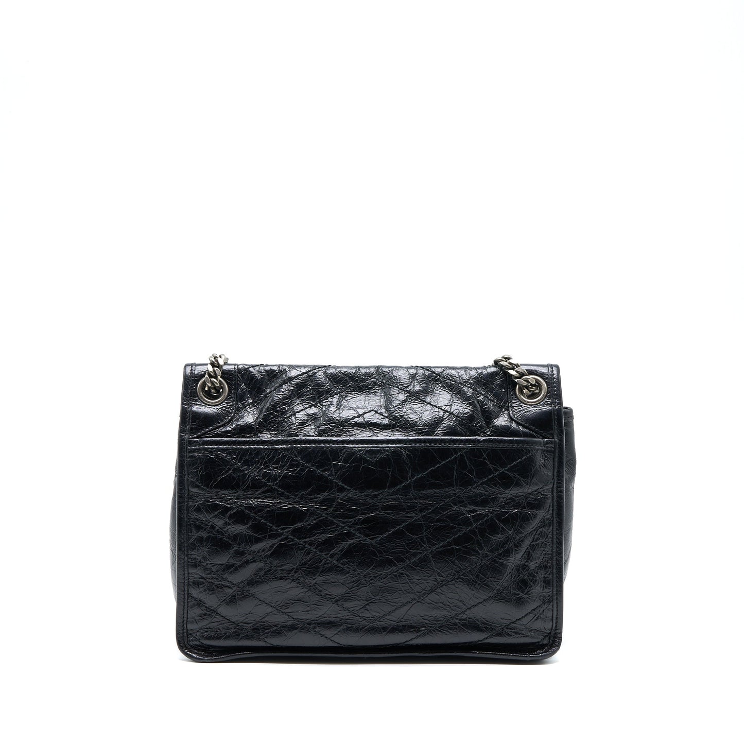 YSL Saint Laurent Niki Purse Calfskin Black Medium Travel Bag Black Shw 1