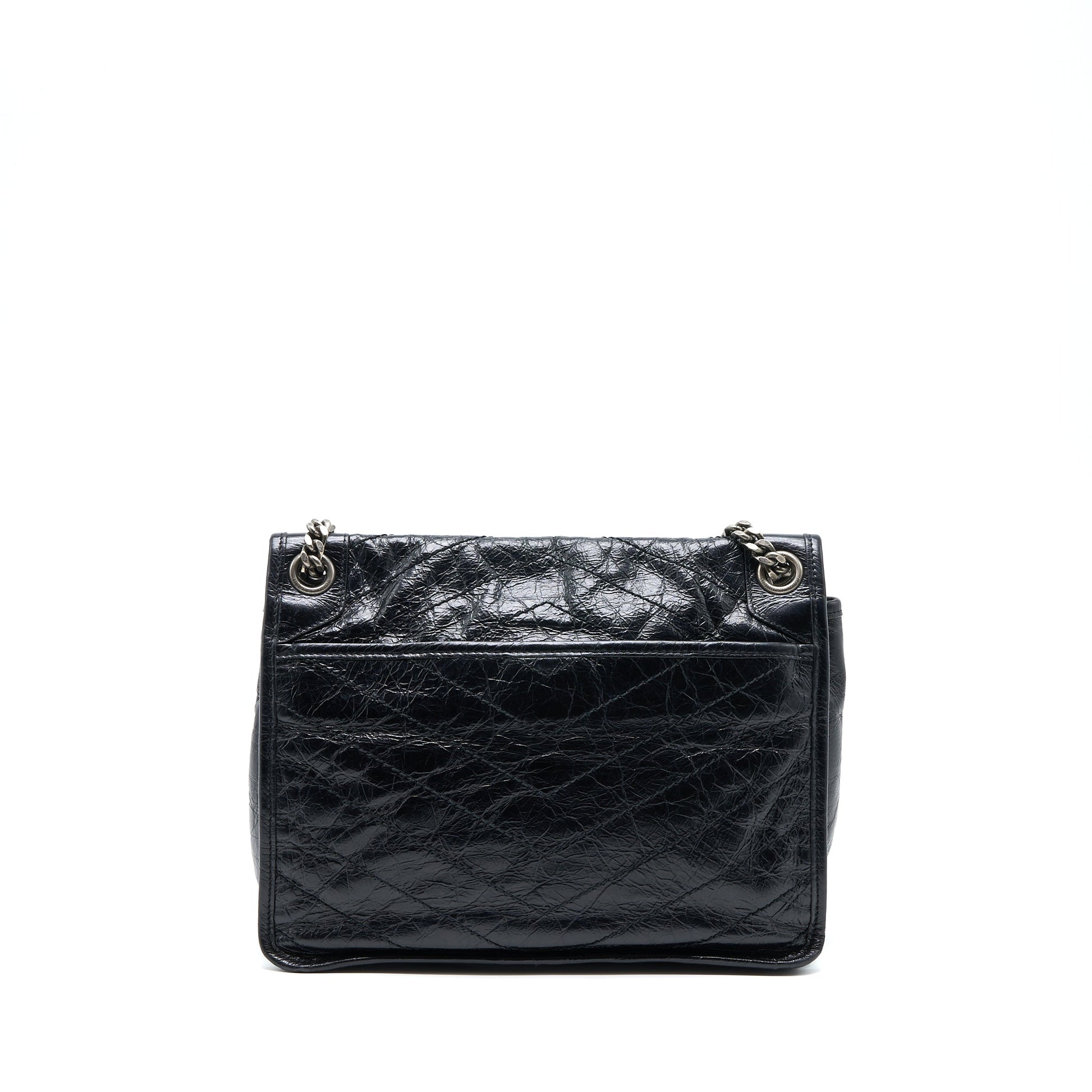 YSL Saint Laurent Niki Purse Calfskin Black Medium Travel Bag Black Shw 1