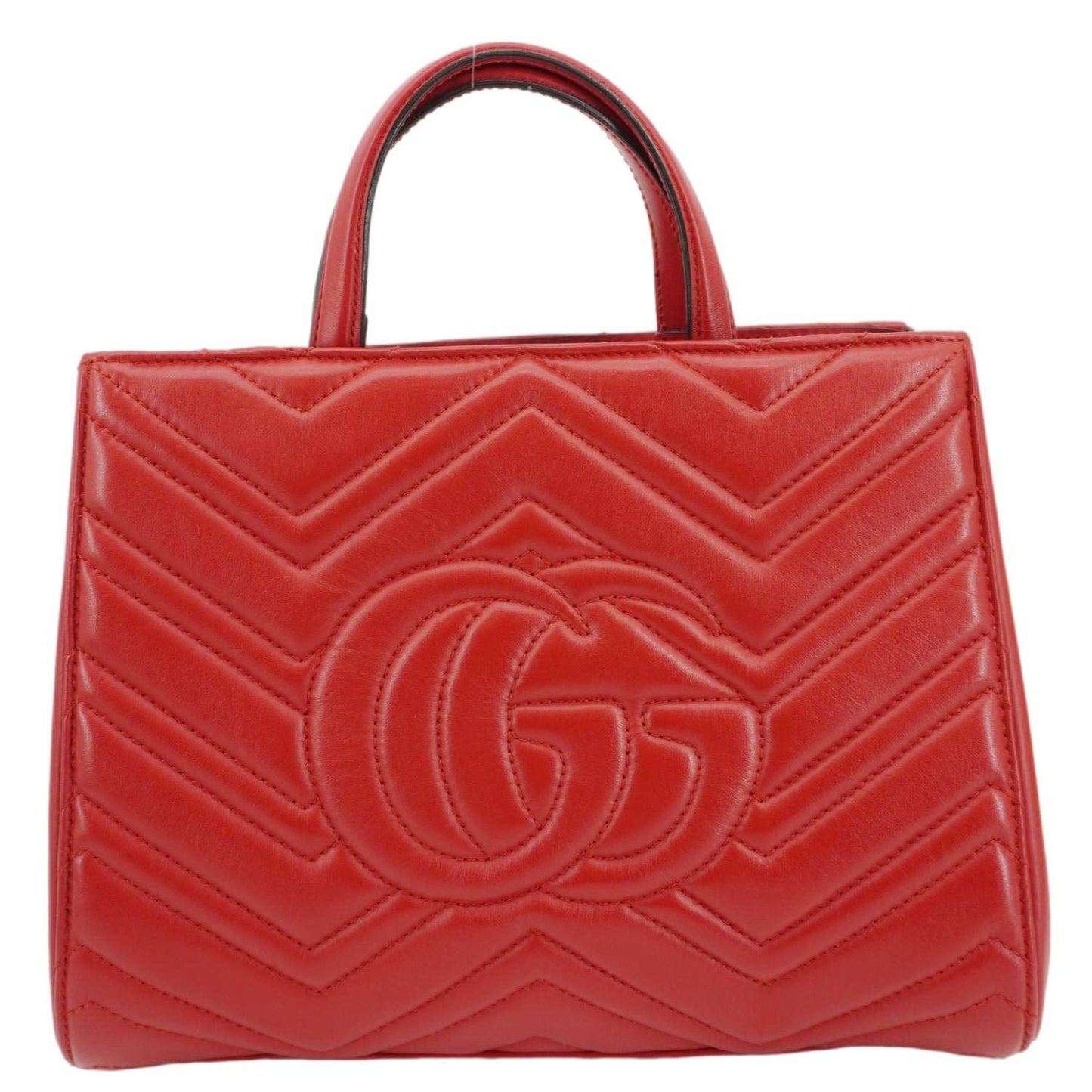 Gucci Marmont Calfskin Shoulder Bag Leather Matelasse