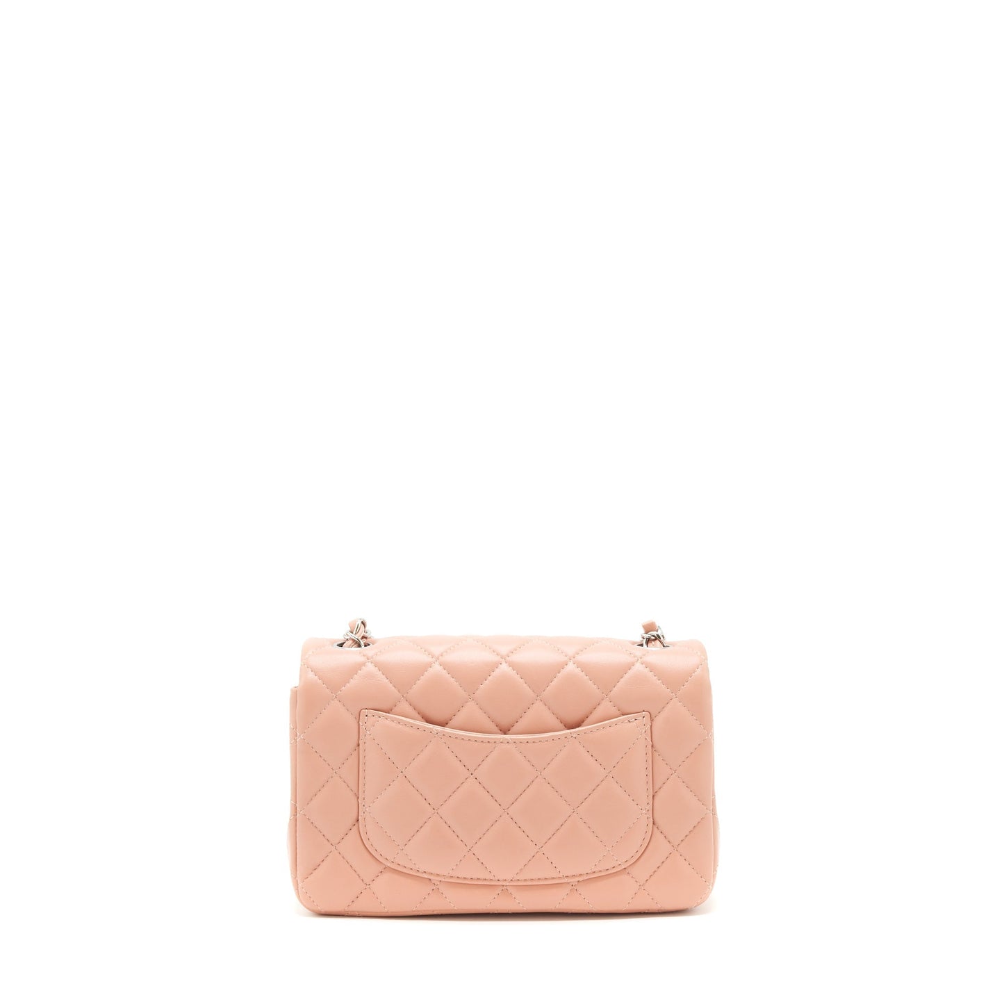 Chanel rectangular Flap Lambskin SHW Pink Shoulder Bag