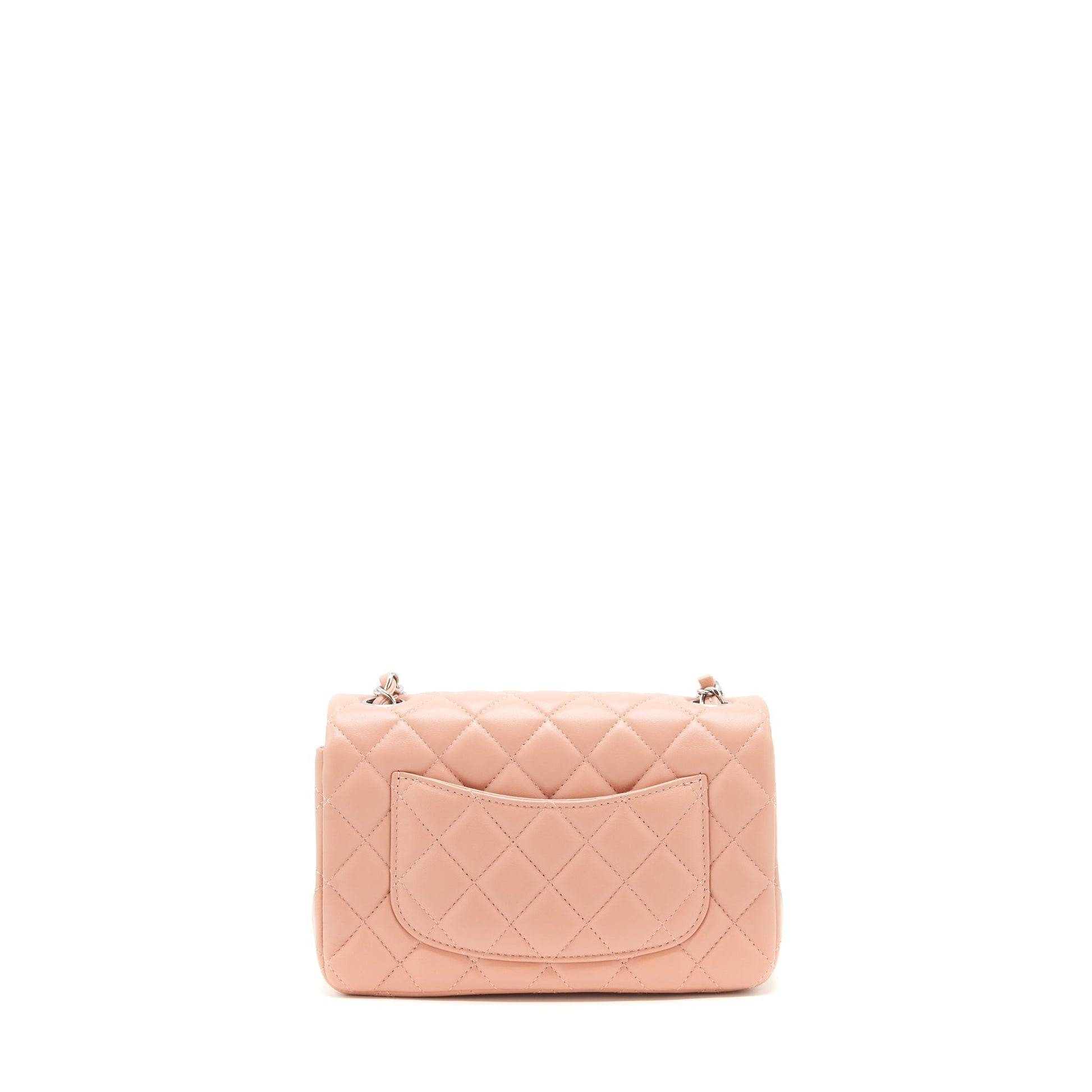 Chanel rectangular Flap Lambskin SHW Pink Shoulder Bag