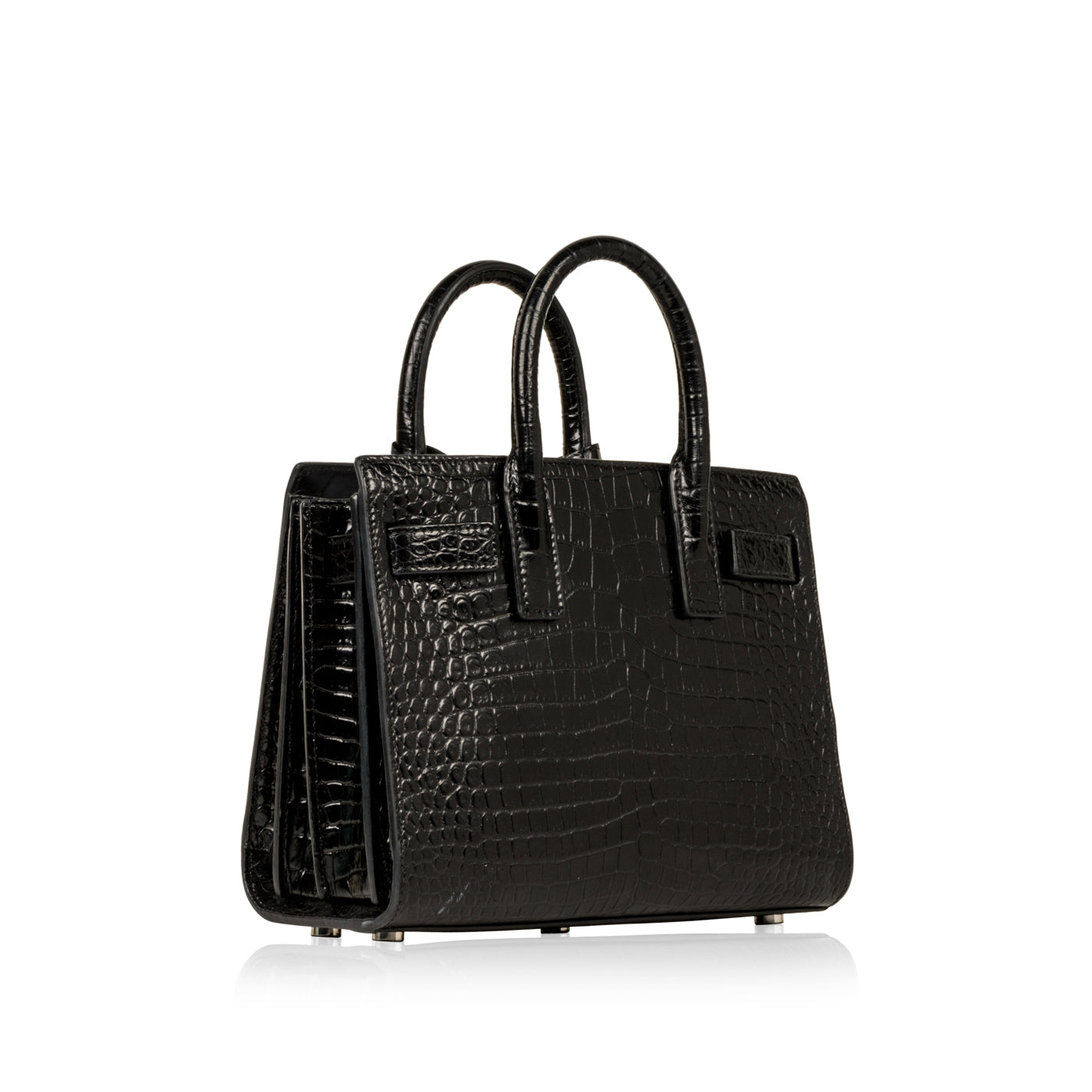 YSL Saint Laurent Nano Sac De Jour Croc Crossbody Bag De Jour Croc