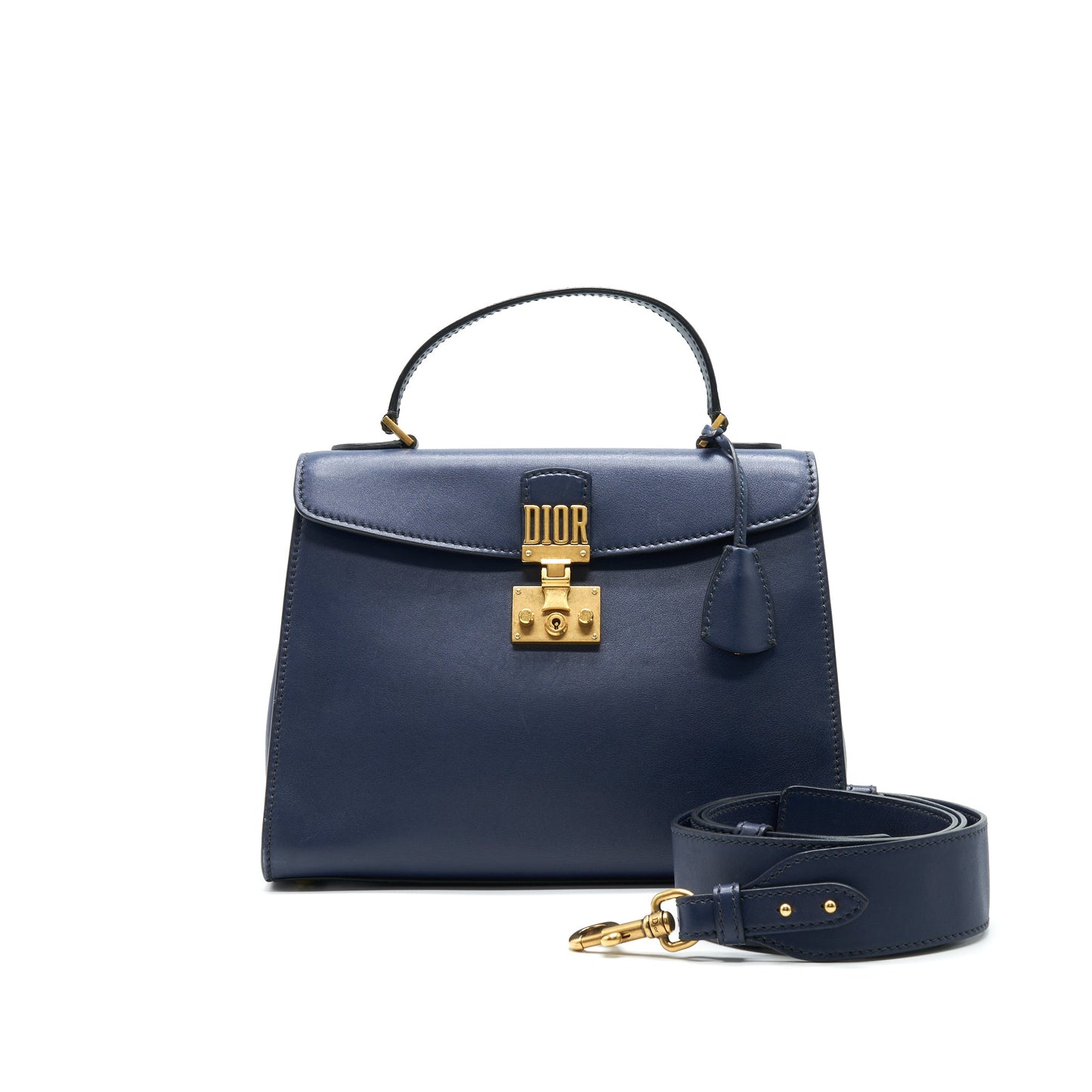 Dior addict Top Handle Purse In Navy Handbag Travel Bag