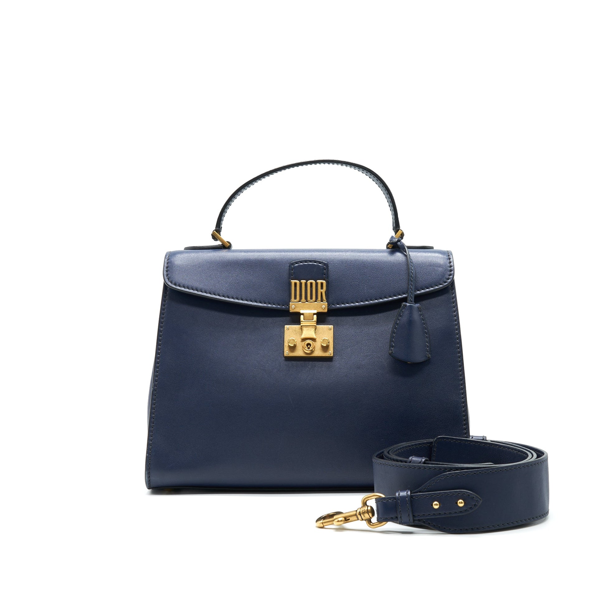 Dior addict Top Handle Purse In Navy Handbag Travel Bag