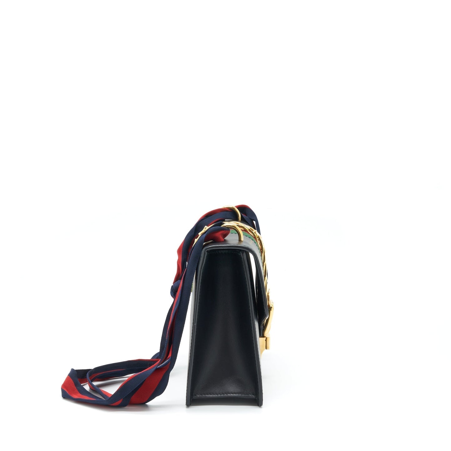 Gucci Sylvie Shoulder Bag Black Small Black Ghw