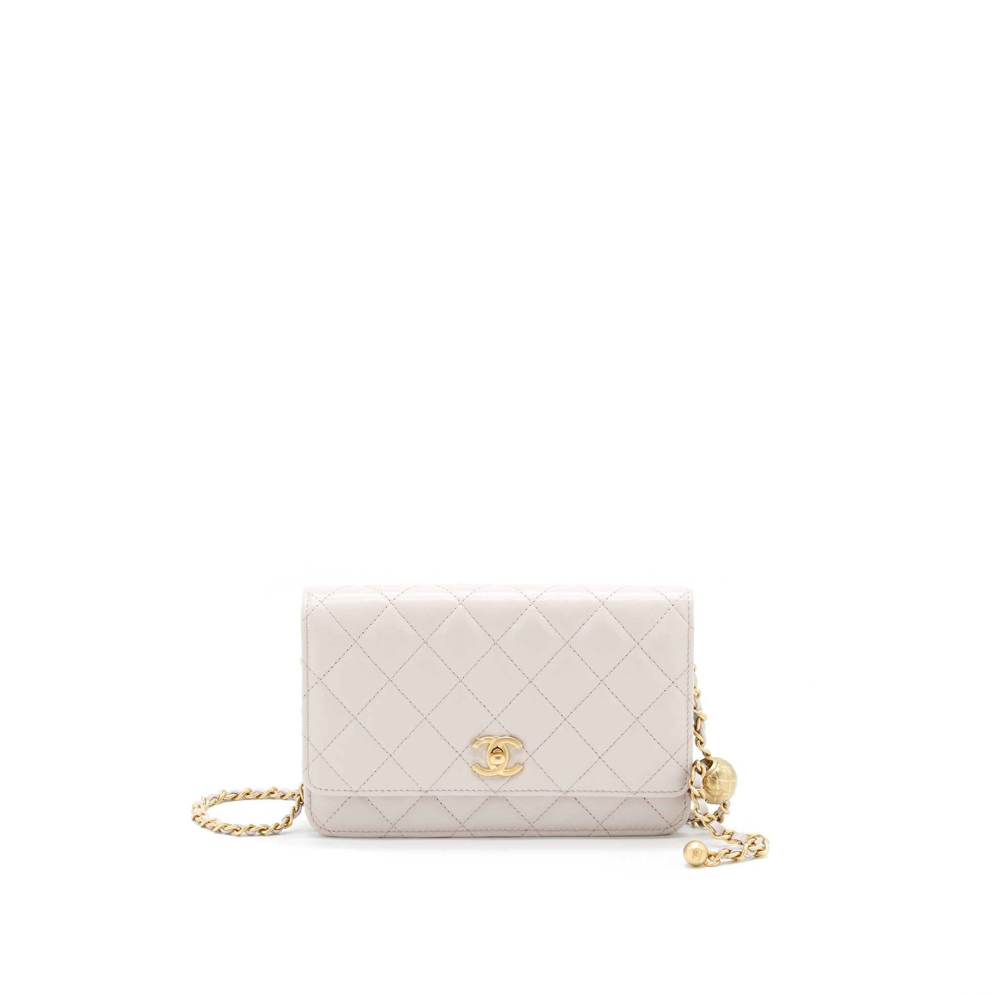 Chanel 21B Light Purple Pearl Crush on Wallet Case