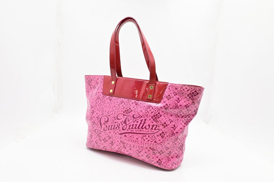 Louis Vuitton x Takashi Murakami Cosmic Blossom Pink Tote Bag