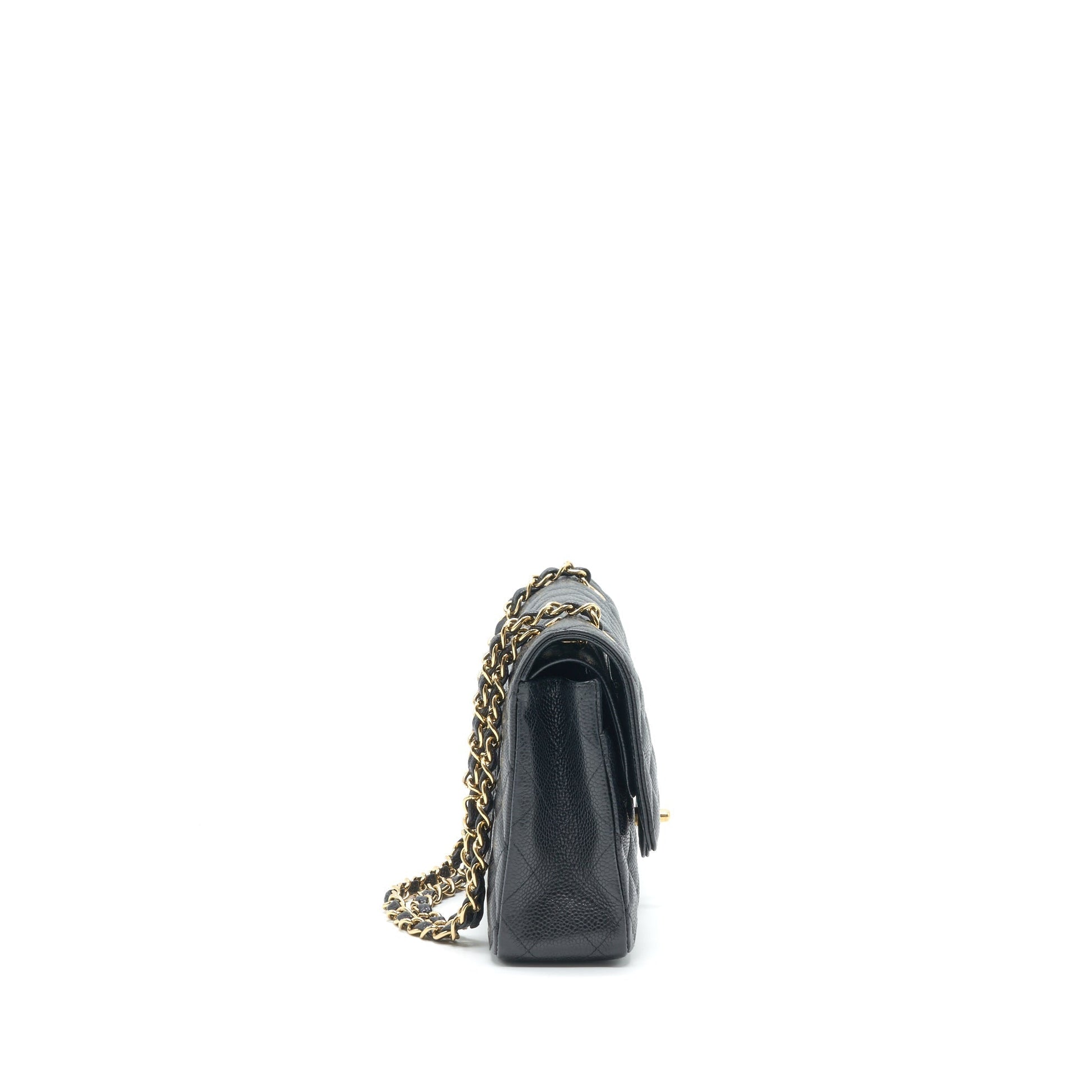 Chanel Classic Double Flap 25cm Caviar GHW Black Handbag