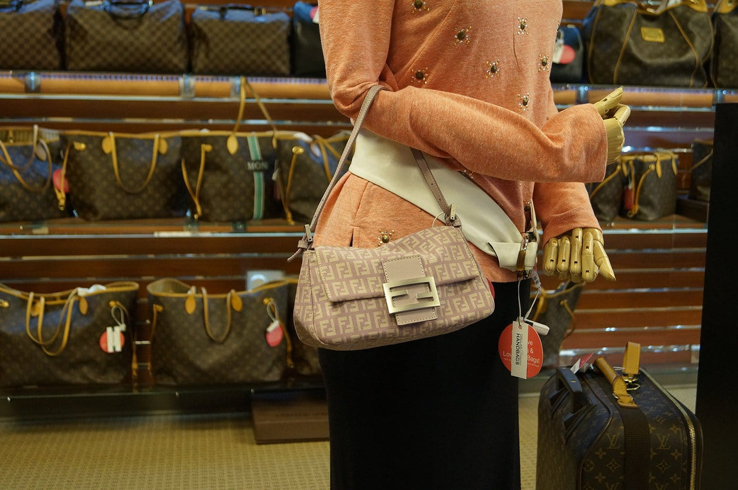 Fendi Ff Zucchino Lilac Lavender Baguette Bag Final Call Shoulder Bag