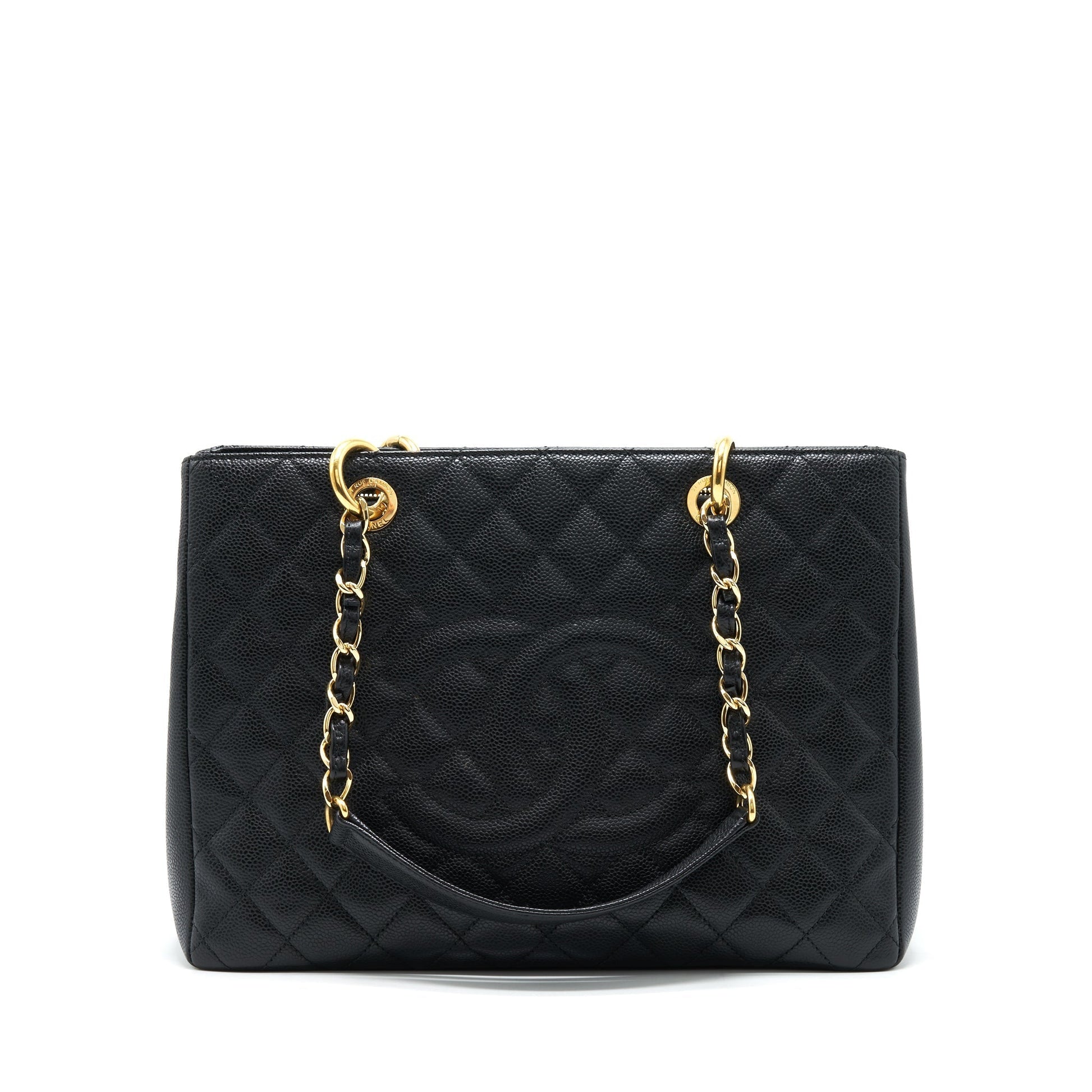 Chanel Grand Shopping Caviar GHW Black Tote Bag