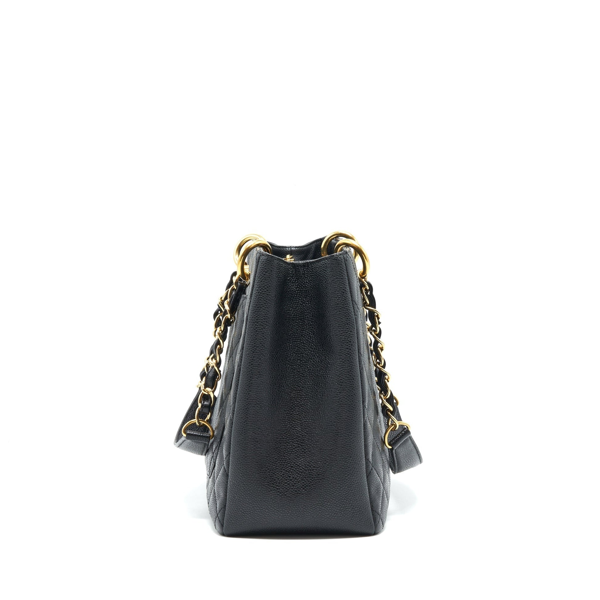 Chanel Grand Shopping Caviar GHW Black Tote Bag
