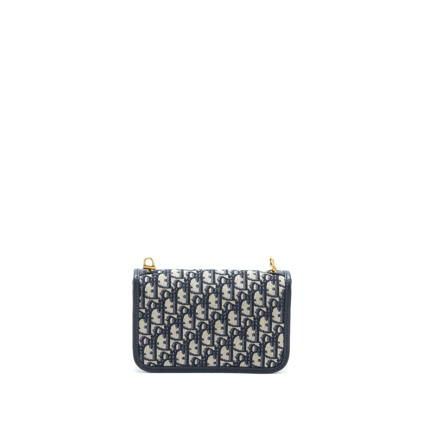 Dior Addict Purse Oblique Jacquard Handbag Blue Flap Travel Bag