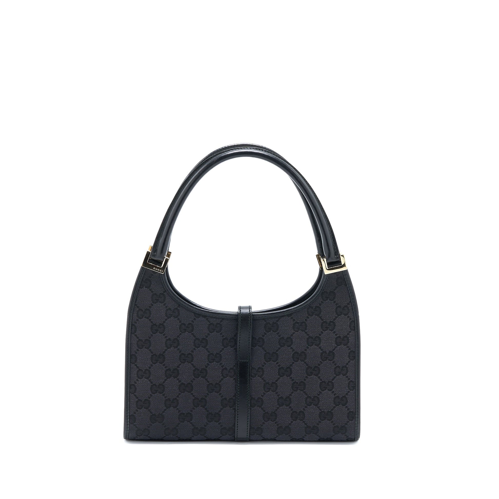 Gucci Jackie Bag Printed Canvas Black Travel Bag