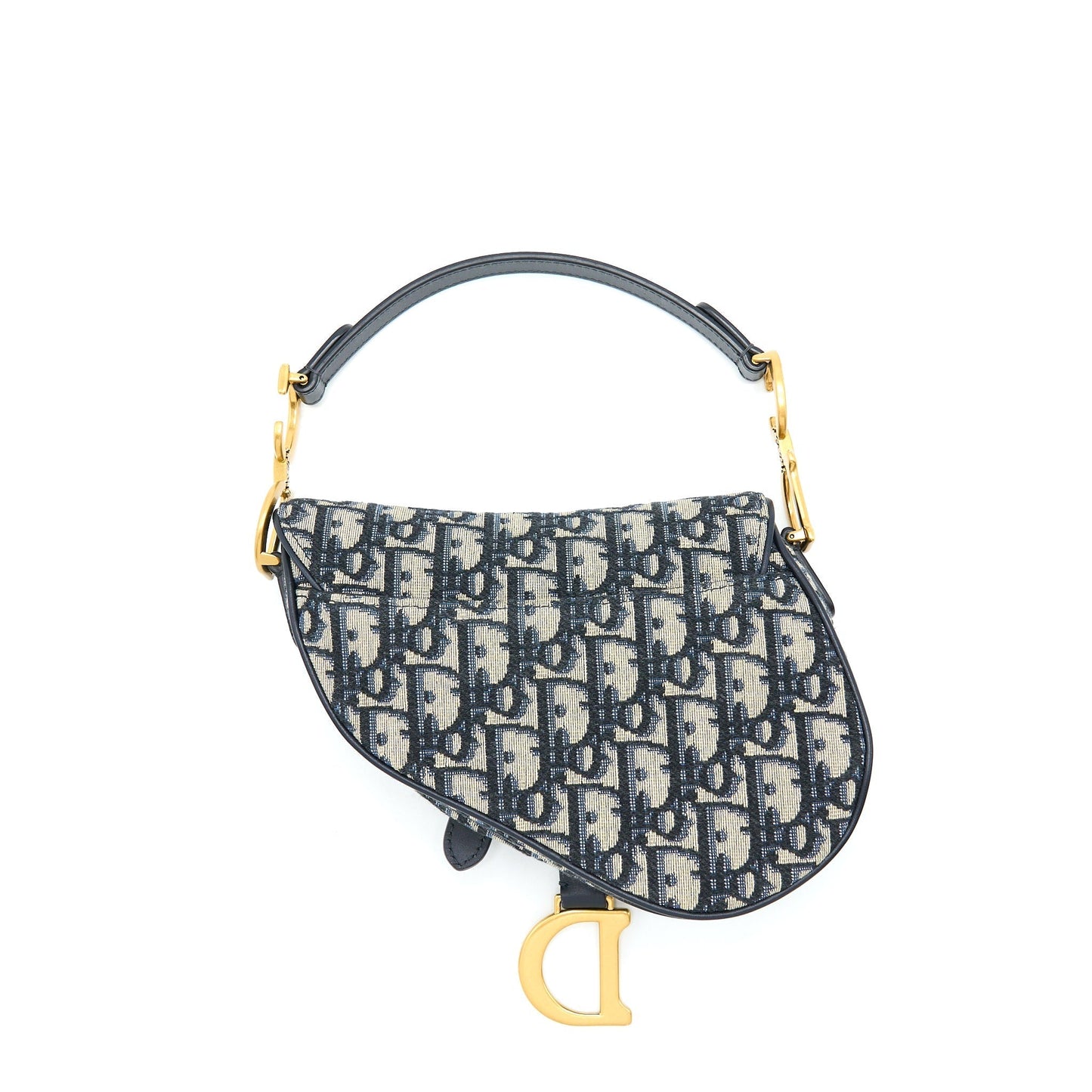 Dior Saddle Oblique Handbag Blue Mini Travel Bag