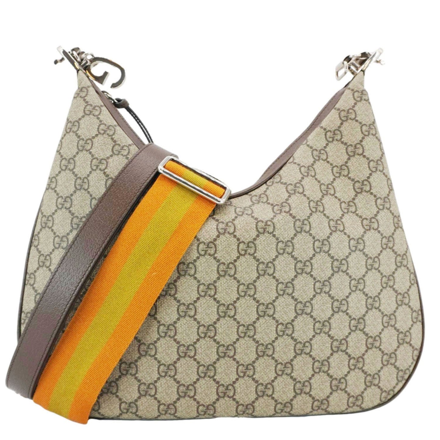 Gucci Attache Supreme Shoulder Bag Canvas Beige