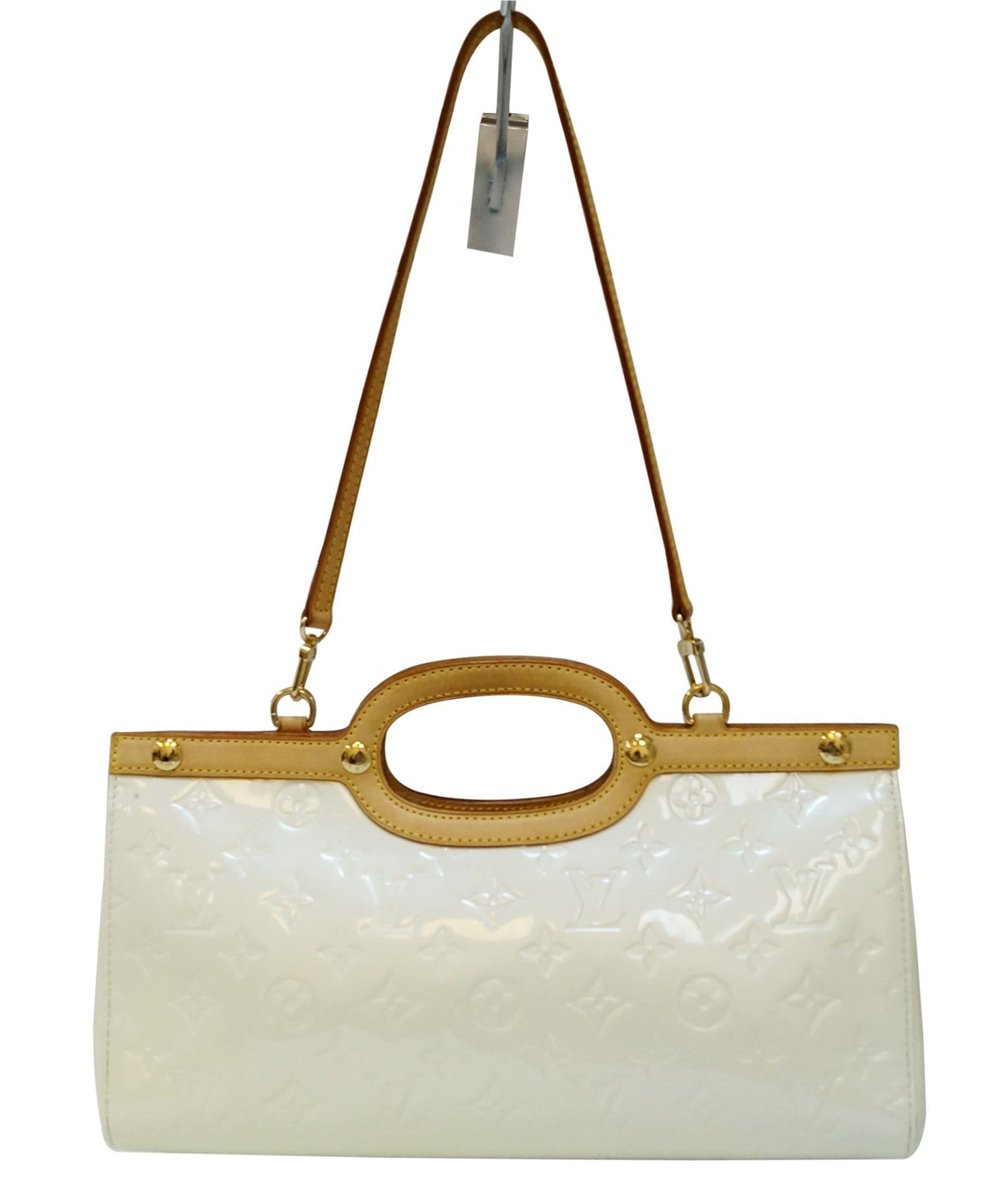 Louis Vernis Roxbury Drive Shoulder Bag Leather Cream