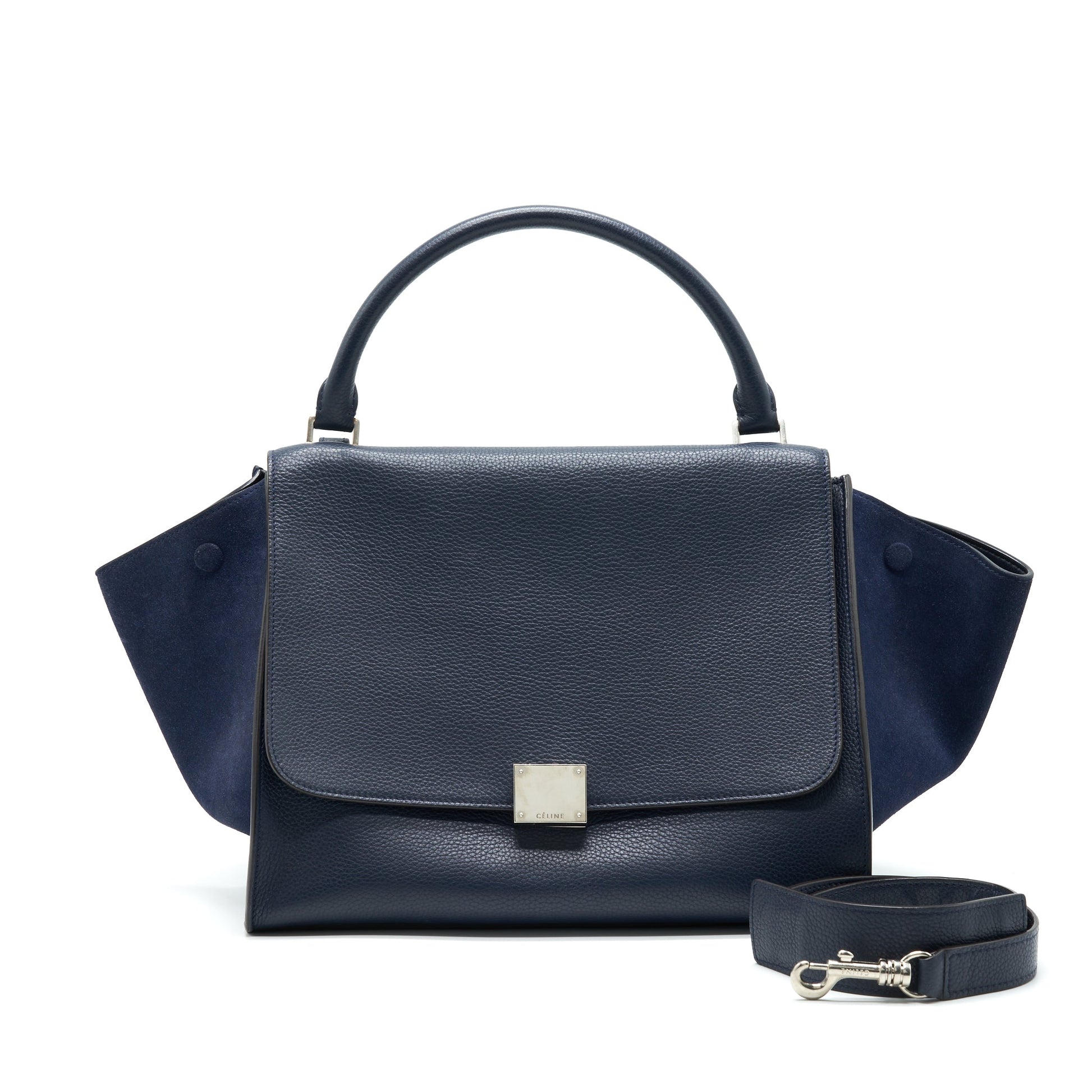Celine Trapeze Purse Navy With Handbag Travel Bag