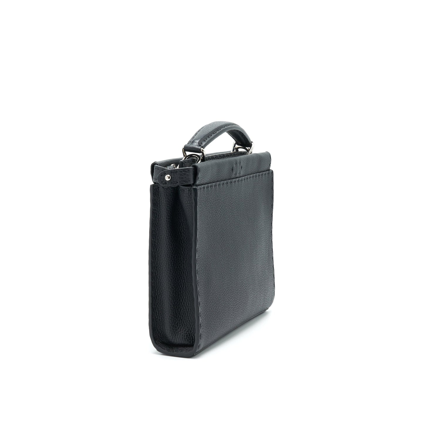 Fendi Peekaboo Iconic Fit With Handbag Black Mini Travel Bag