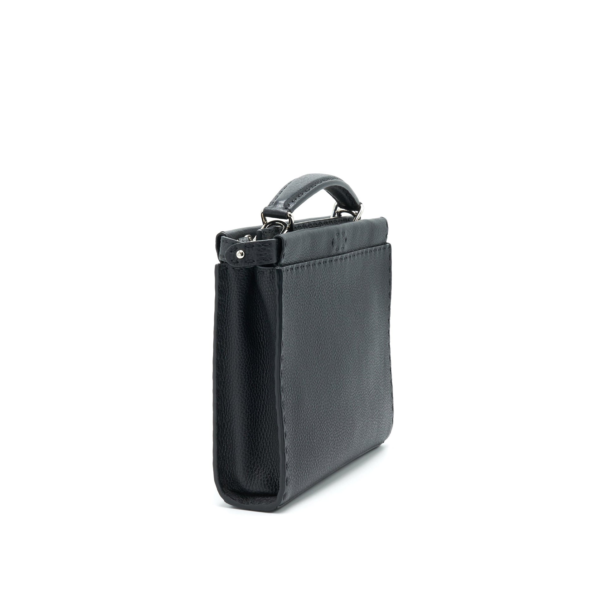 Fendi Peekaboo Iconic Fit With Handbag Black Mini Travel Bag