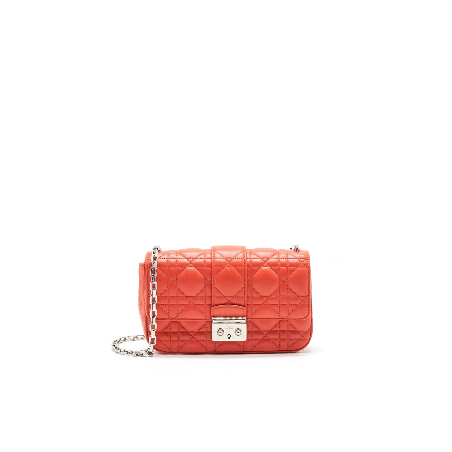Dior Christian Miss Purse In Coral Handbag Small Flap Travel Bag