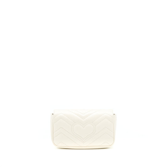 Gucci Marmont Super Bag White Mini Travel Bag