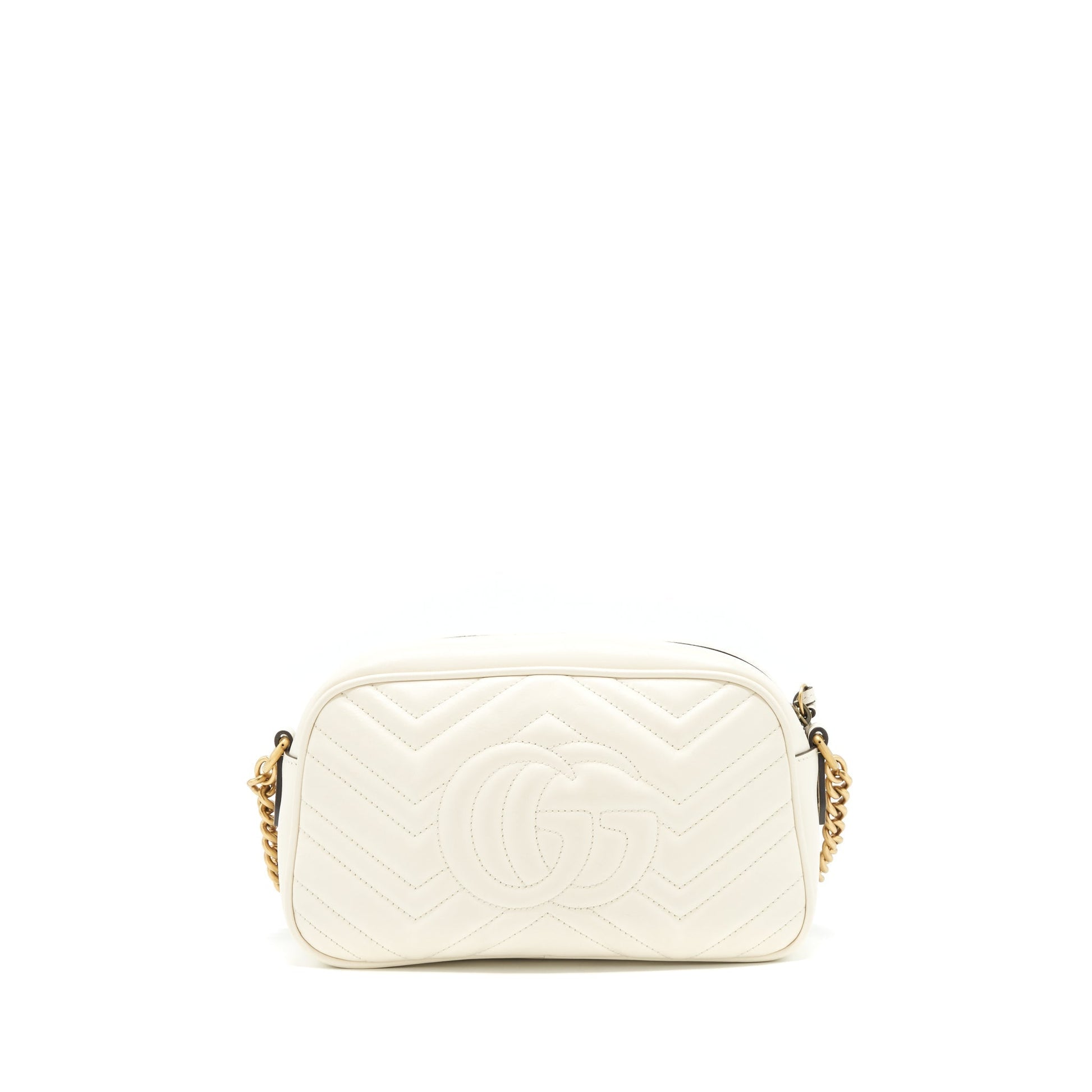 Gucci Marmont Camera Bag White Travel Bag