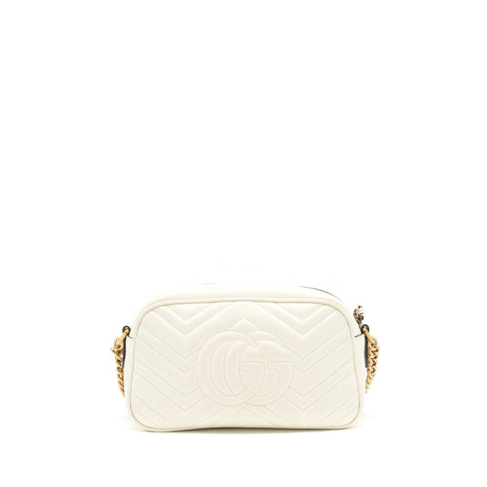 Gucci Marmont Camera Bag White Travel Bag