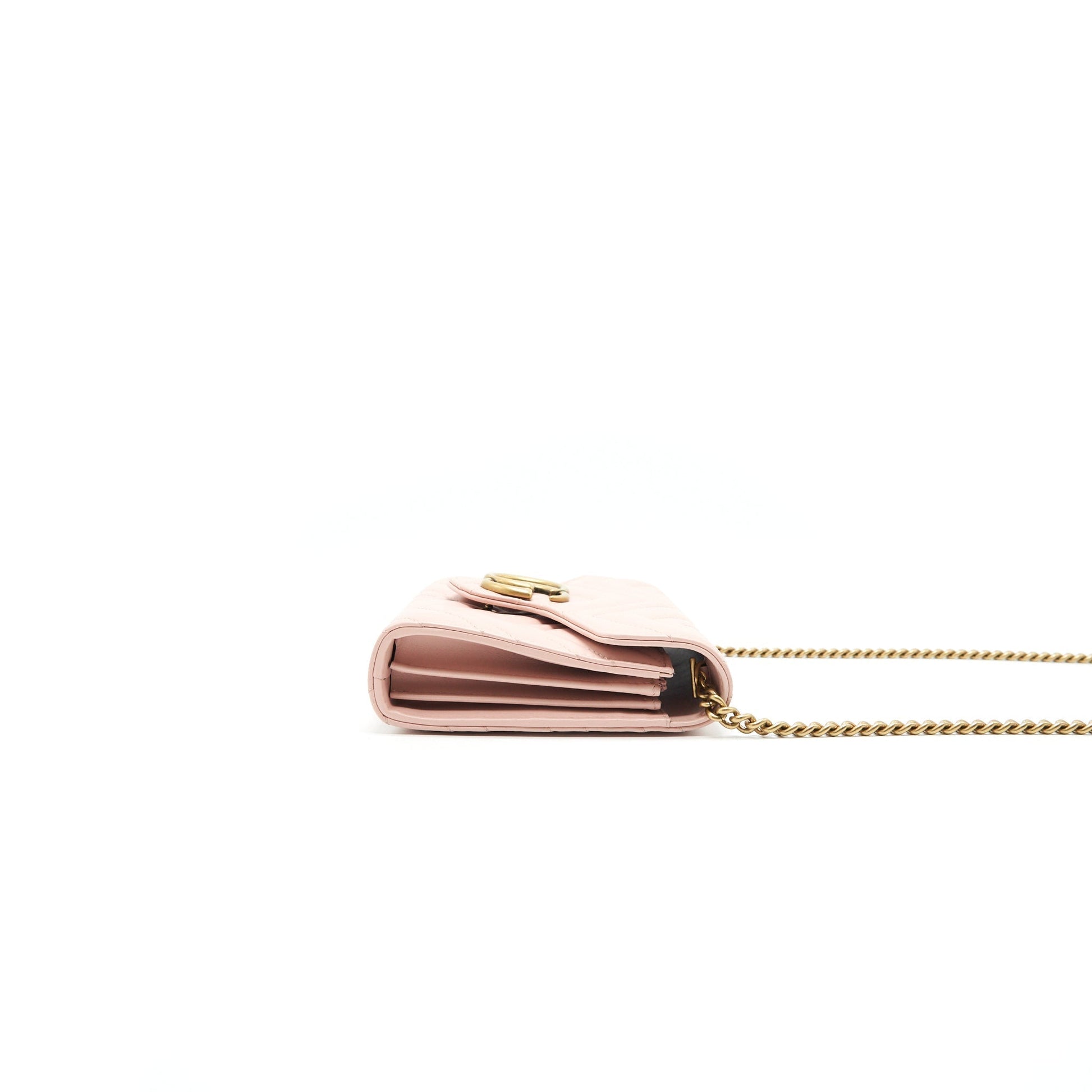 Gucci Marmont Bag Matelasse Pink Travel Bag