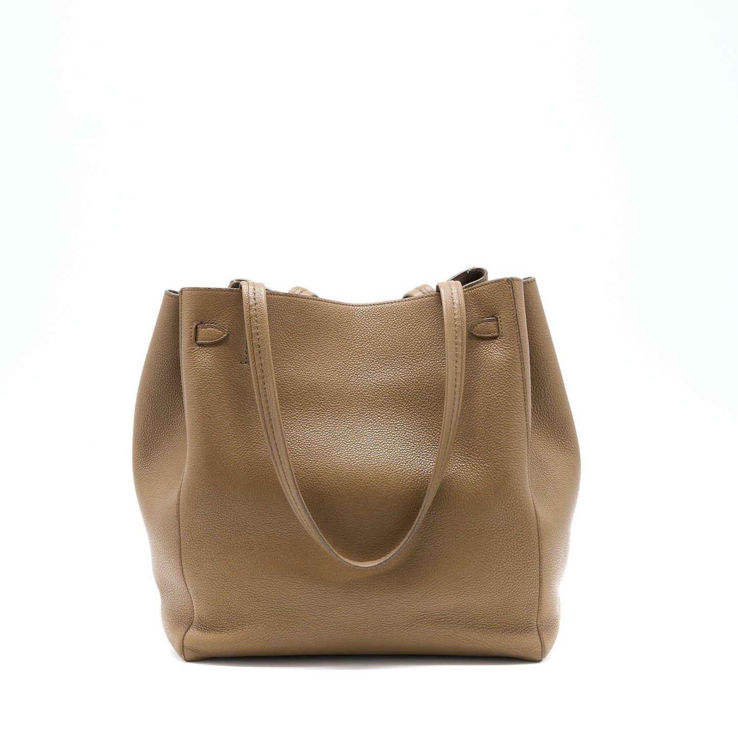 Celine Cabas Phantom Calfskin Taupe Handbag Small Travel Bag