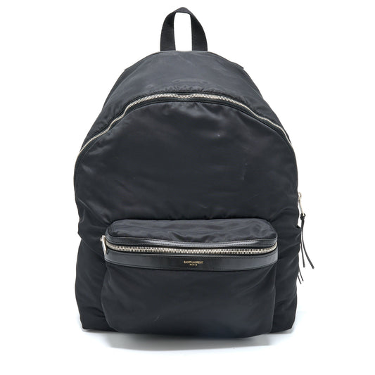 YSL Saint Laurent City Backpack Nylon Black