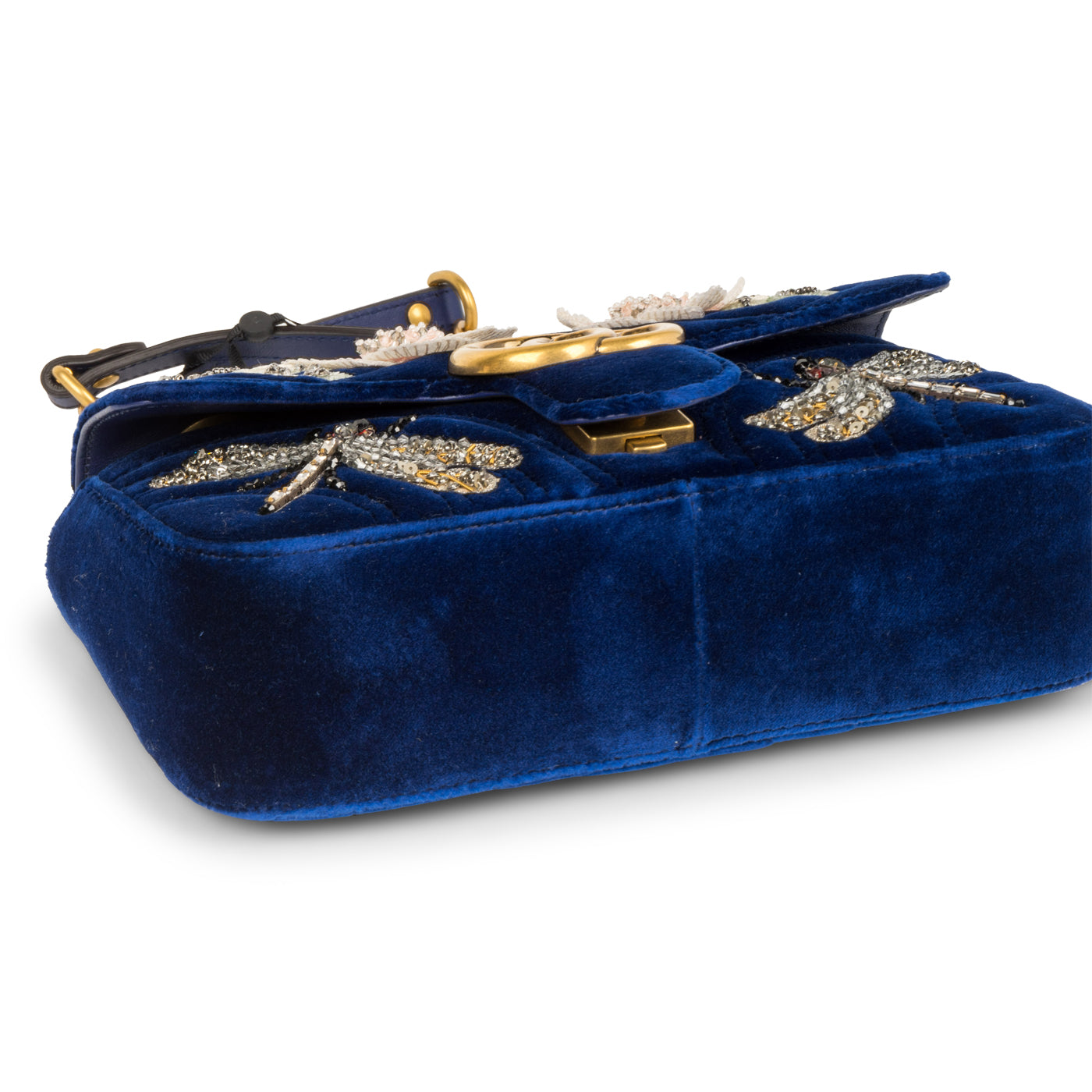 Gucci Marmont Velvet Sequin Handbag Mini Shoulder Bag