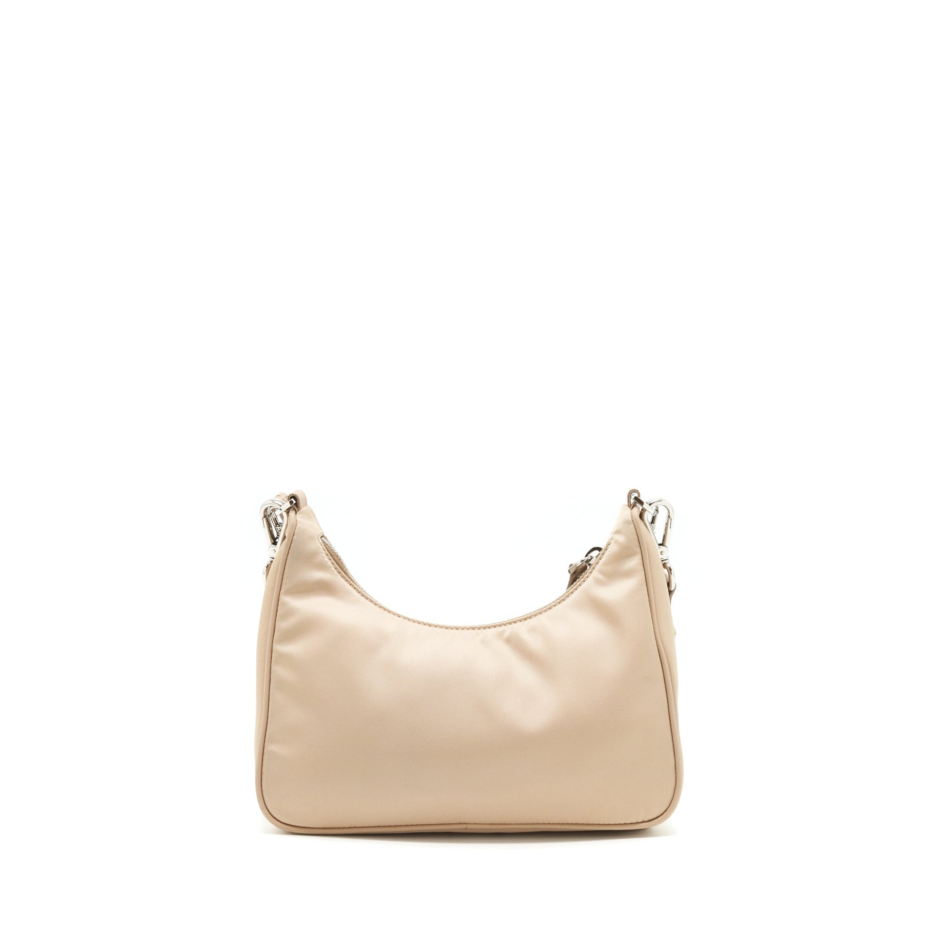 Prada Re Edition Purse Light Handbag Nylon Beige Travel Bag