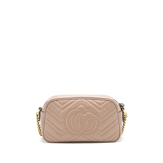Gucci Marmont Camera Bag Matelasse Beige Travel Bag