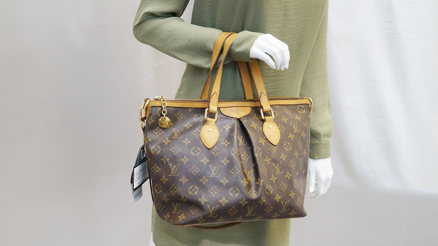 Louis Palermo Pm Shoulder Bag Canvas Monogram