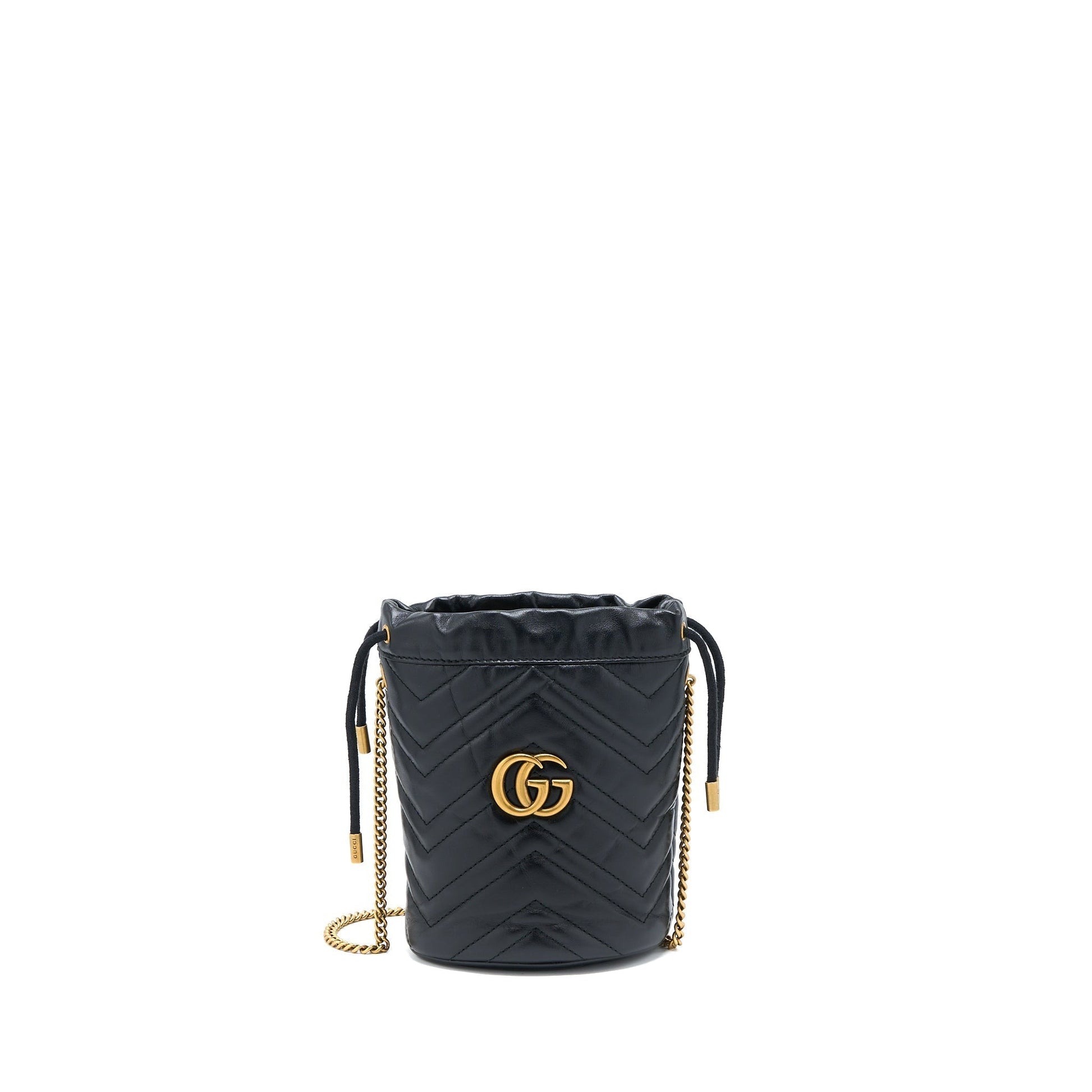 Gucci Marmont Black Mini Bucket Bag