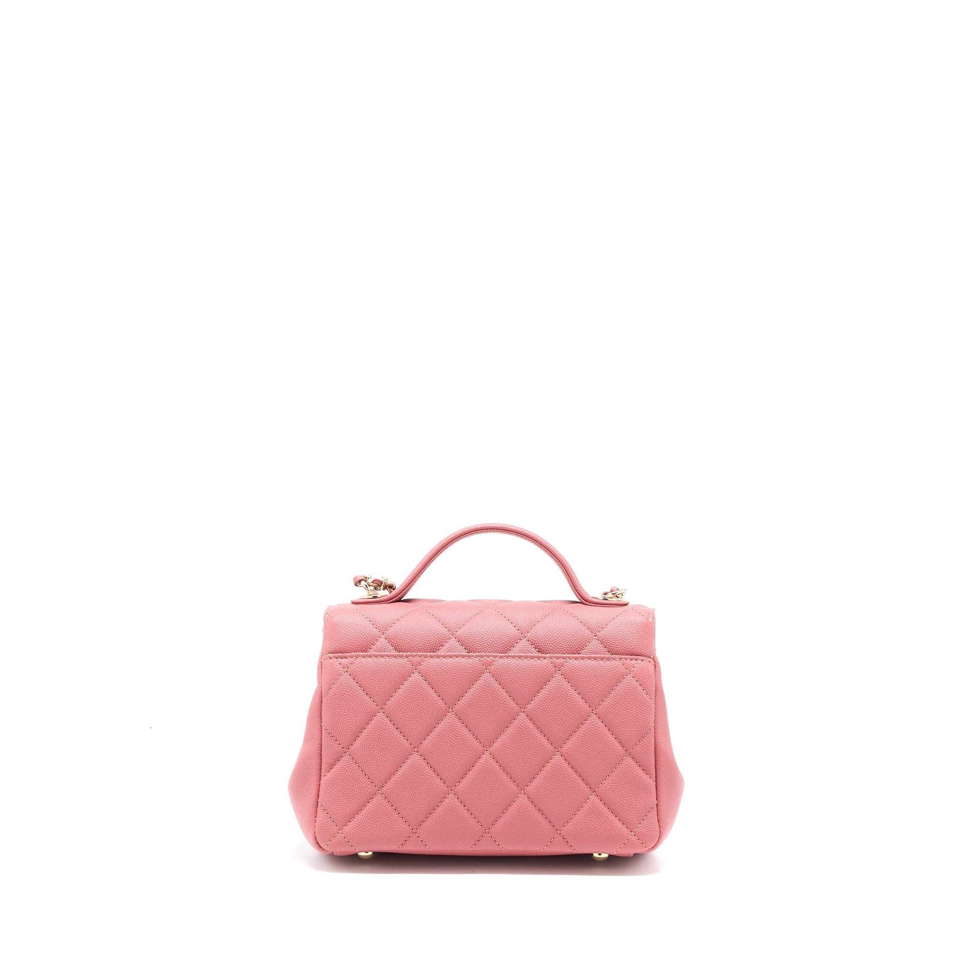 Chanel Business Affinity Caviar LGHW Pink Small Handbag