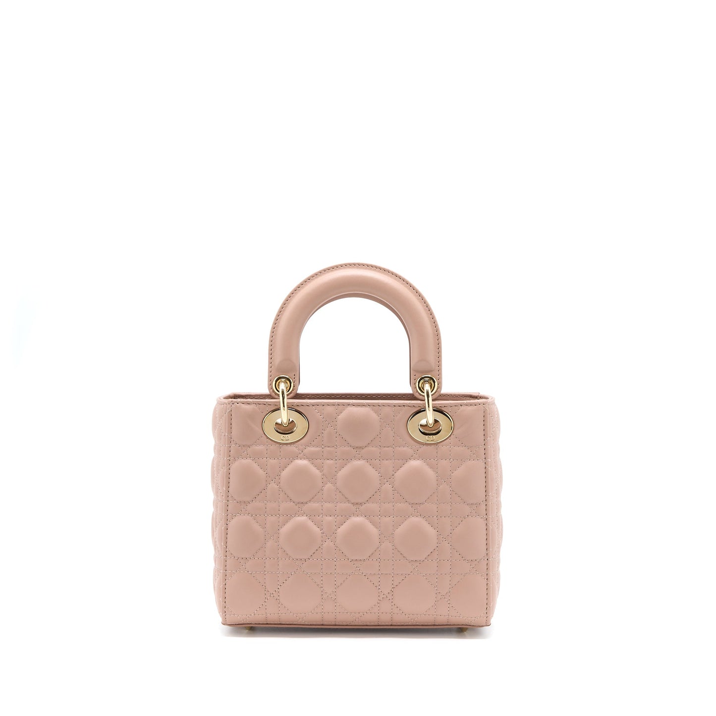 Dior Lady Lambskin Light Handbag Pink Small Travel Bag