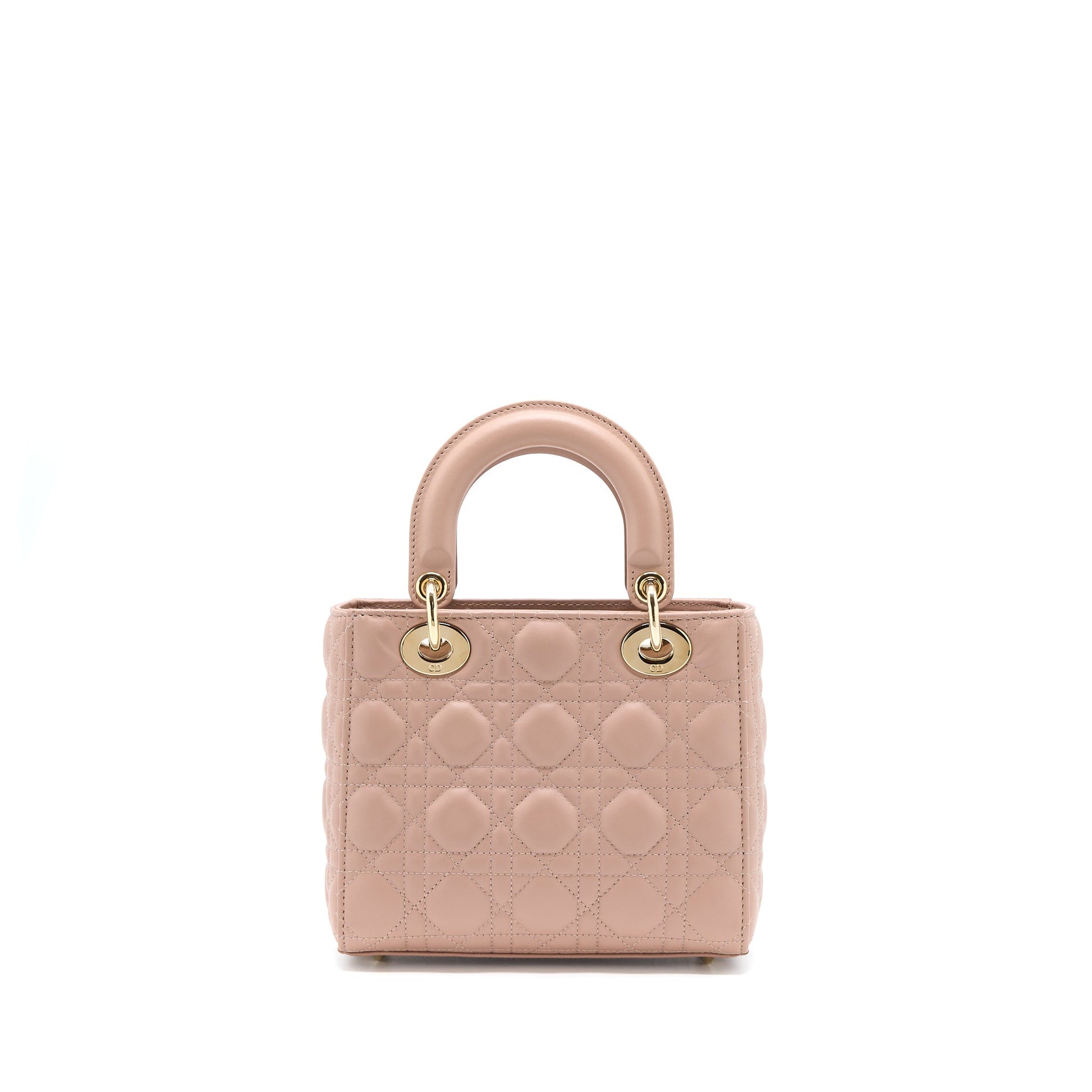 Dior Lady Lambskin Light Handbag Pink Small Travel Bag