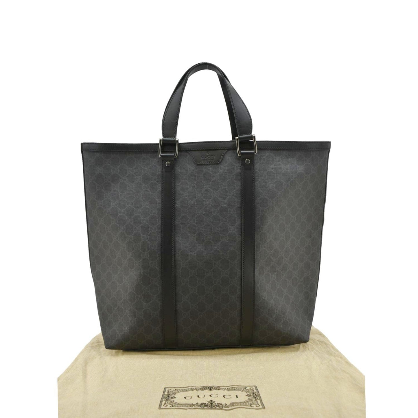 Gucci Supreme Tote Bag Black Medium