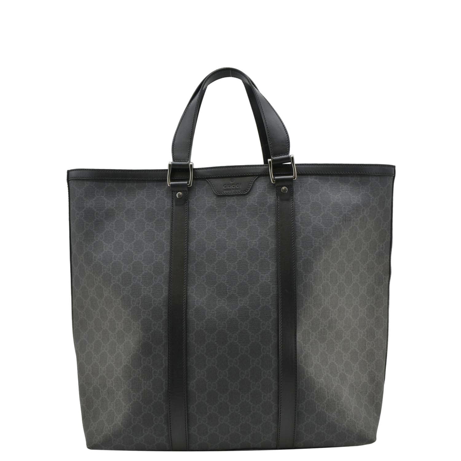 Gucci Supreme Tote Bag Black Medium