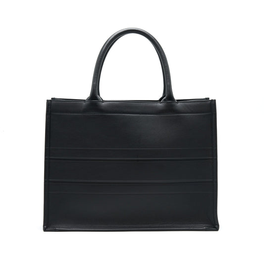 Dior Book Tote Handbag Leather Black Tote Bag