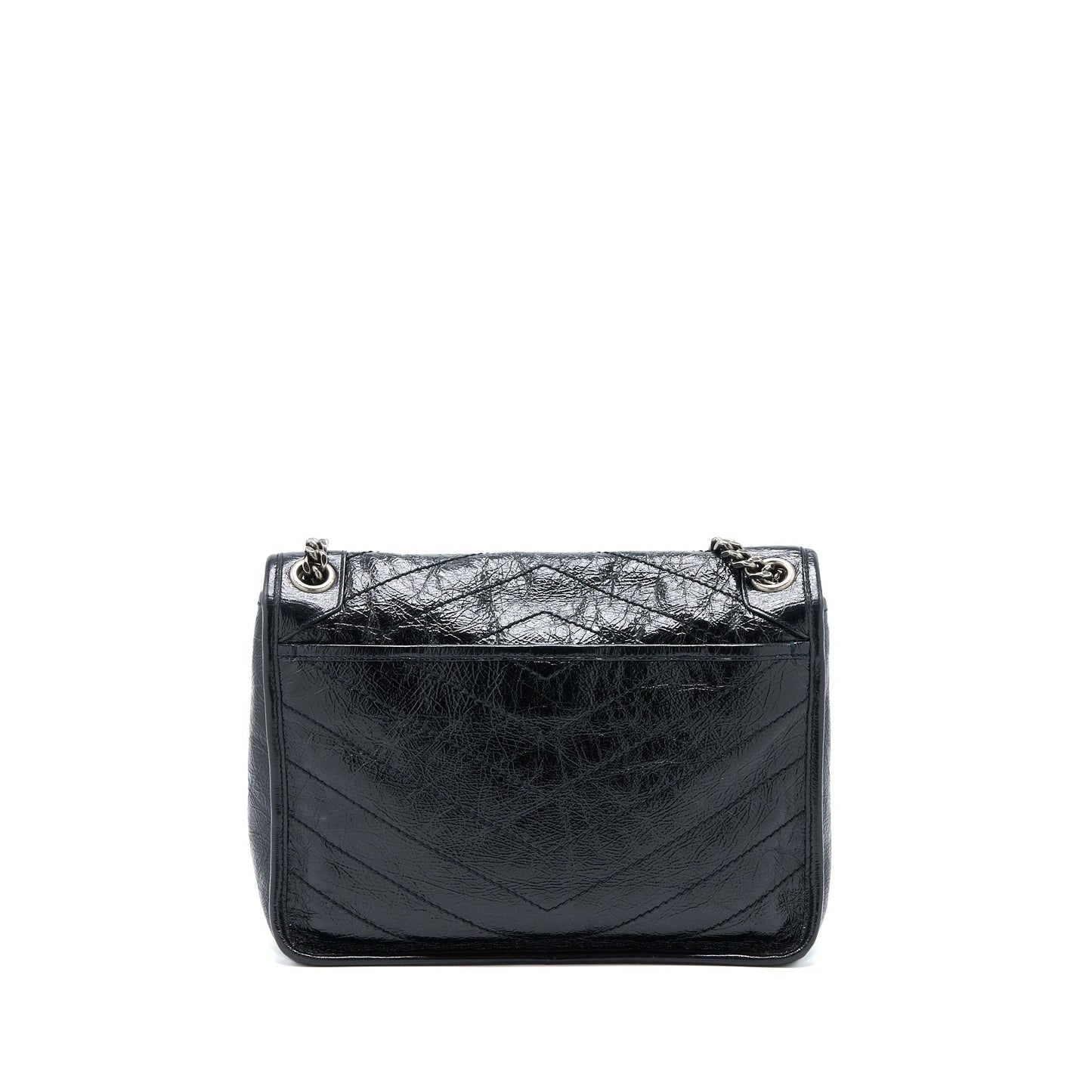 YSL Saint Laurent Saint Laurent Niki Aged Calfskin With And Black Travel Bag