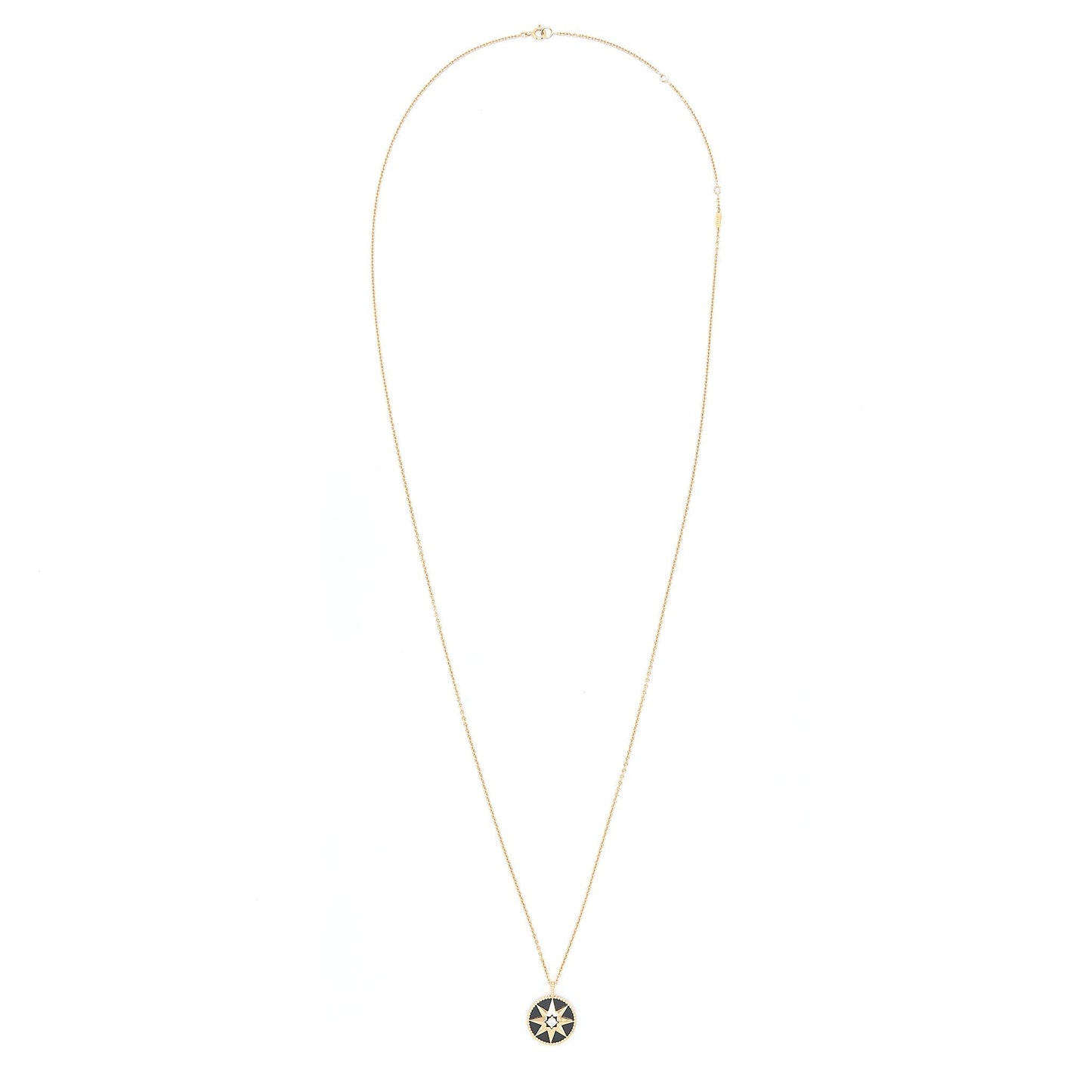 Dior Rose Des Vents Medallion Rose With Diamond Gold Large Travel Bag