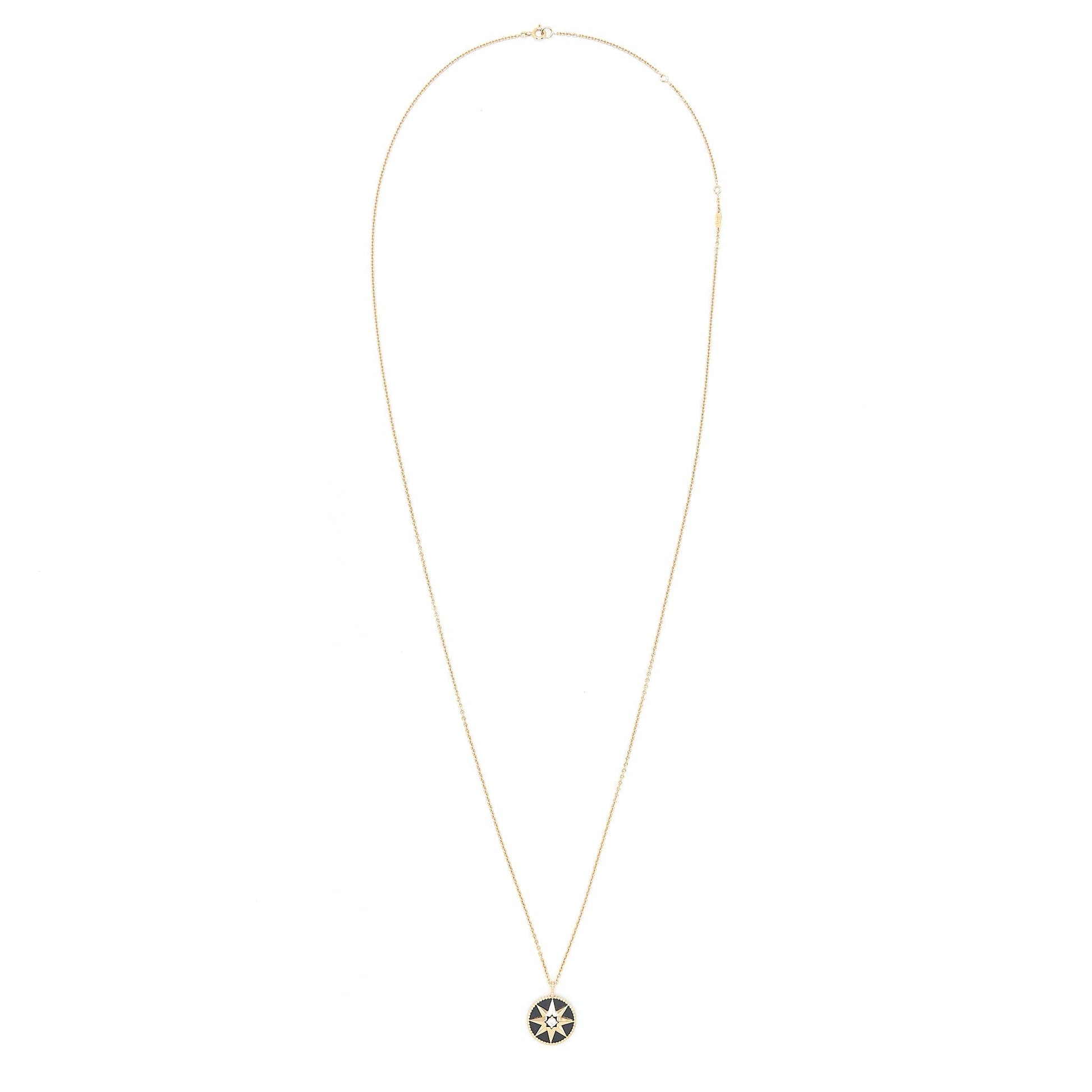 Dior Rose Des Vents Medallion Rose With Diamond Gold Large Travel Bag