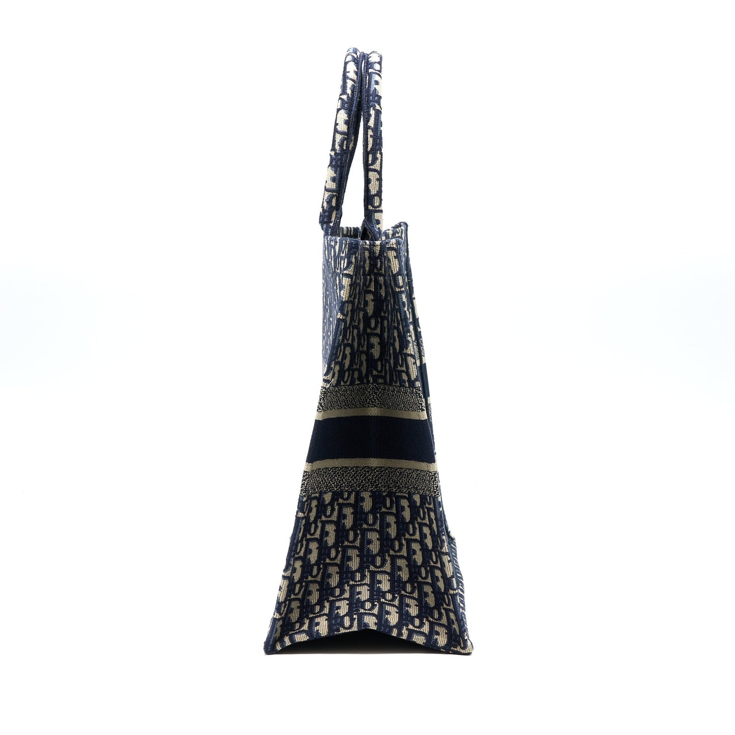 Dior Book Tote Oblique Jacquard Handbag Blue Large Tote Bag