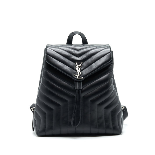 YSL Saint Laurent Saint Laurent Loulou Backpack Matelass Black Medium