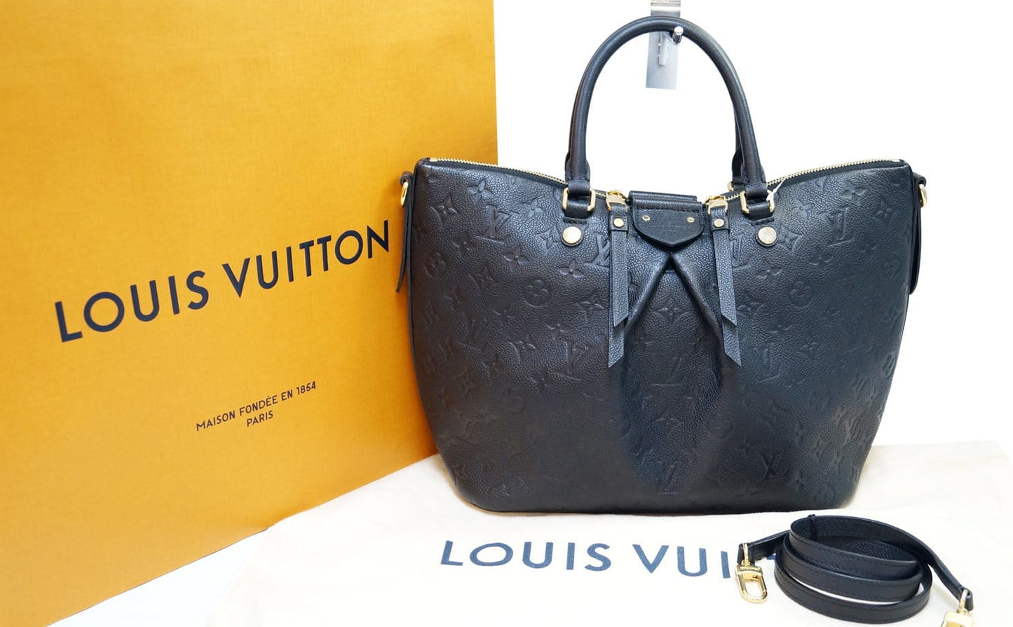 Louis Empreinte Mazarine Mm Bag Monogram Black Shoulder Bag